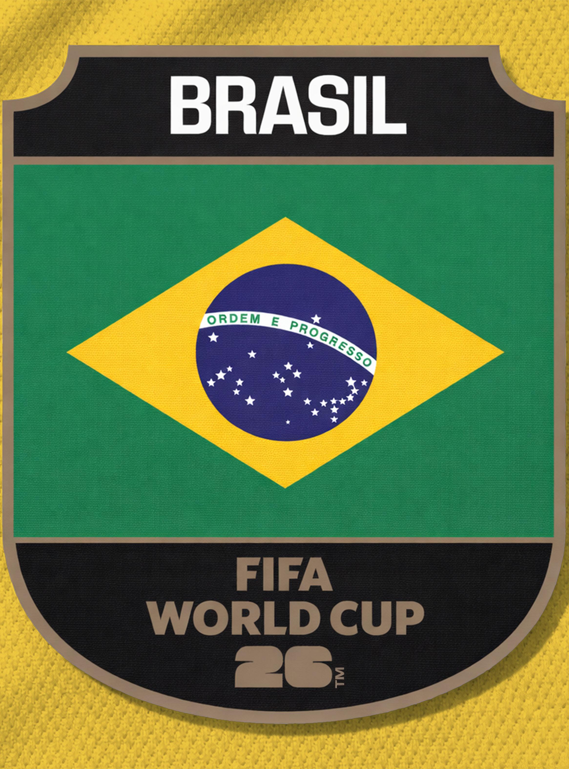 Camiseta de Fútbol Manga Corta de Niño Jumbo Brasil-3