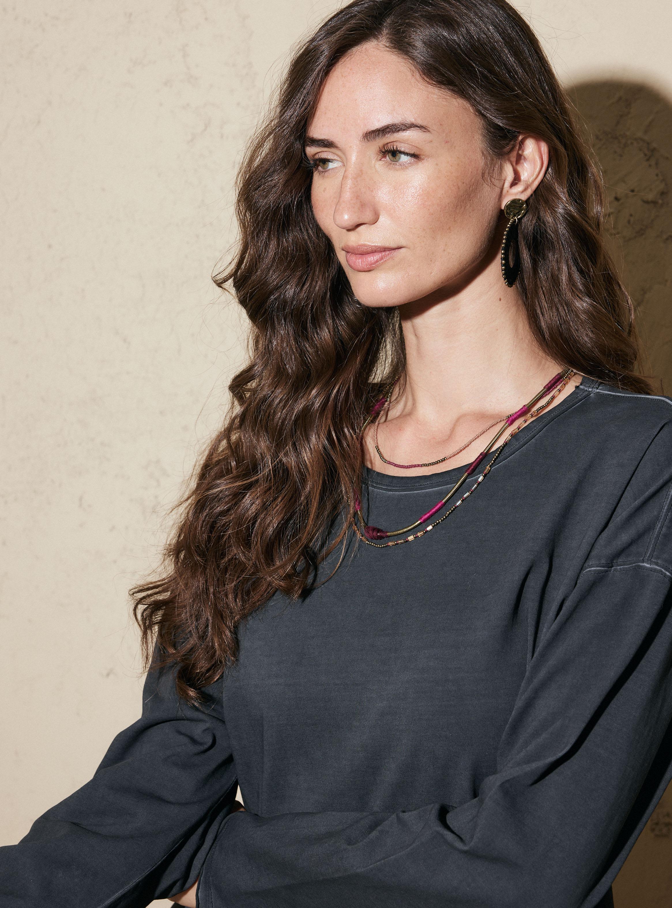 Polera Print de Flor en Espalda-2