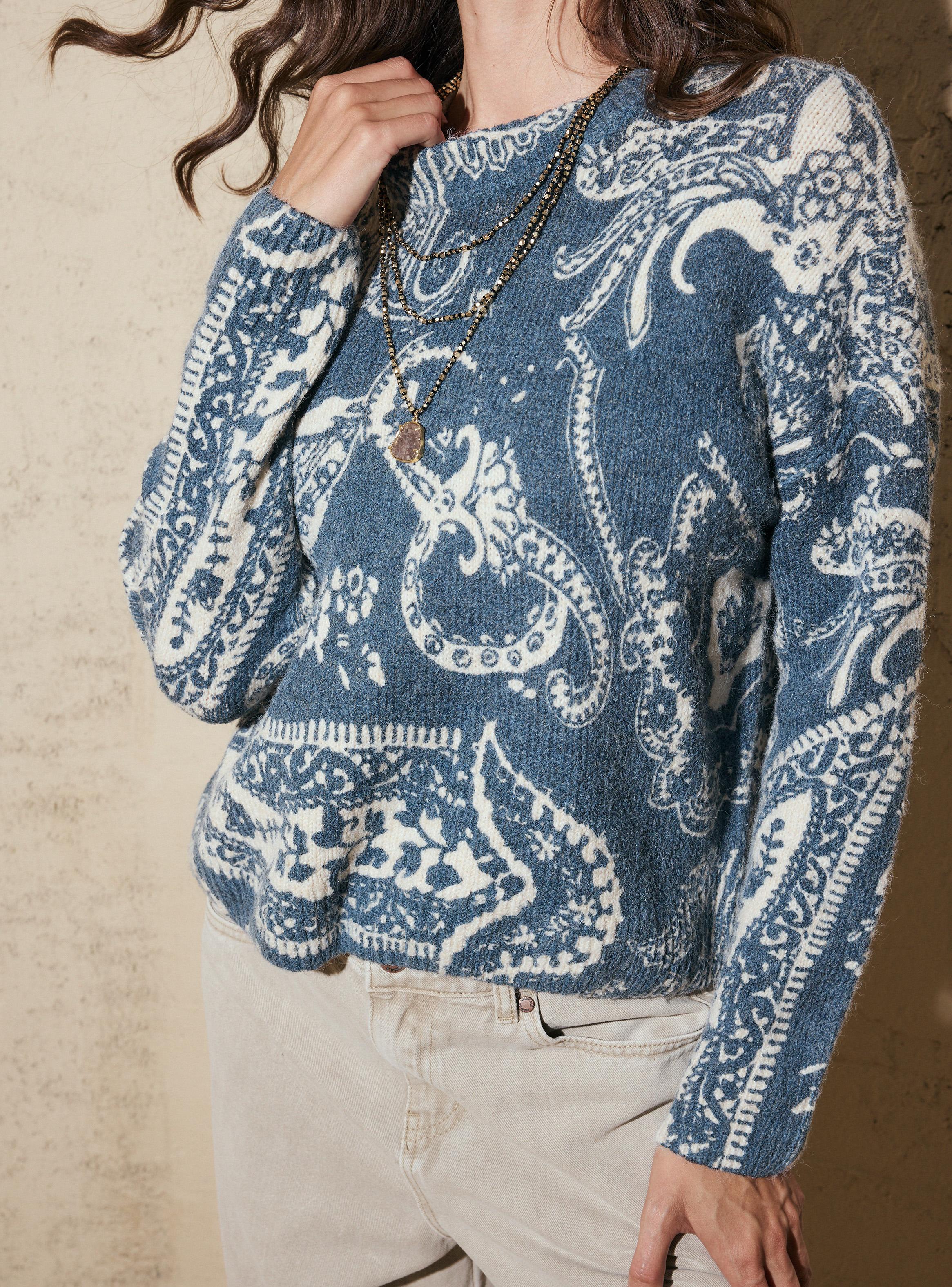 Sweater Print en Contraste-3
