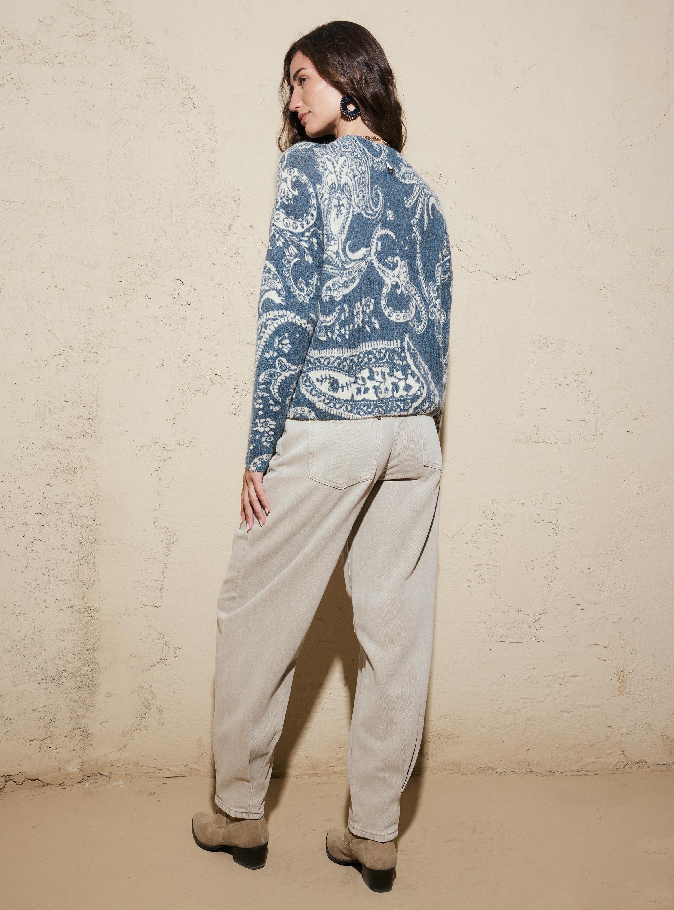 Sweater Print en Contraste-5