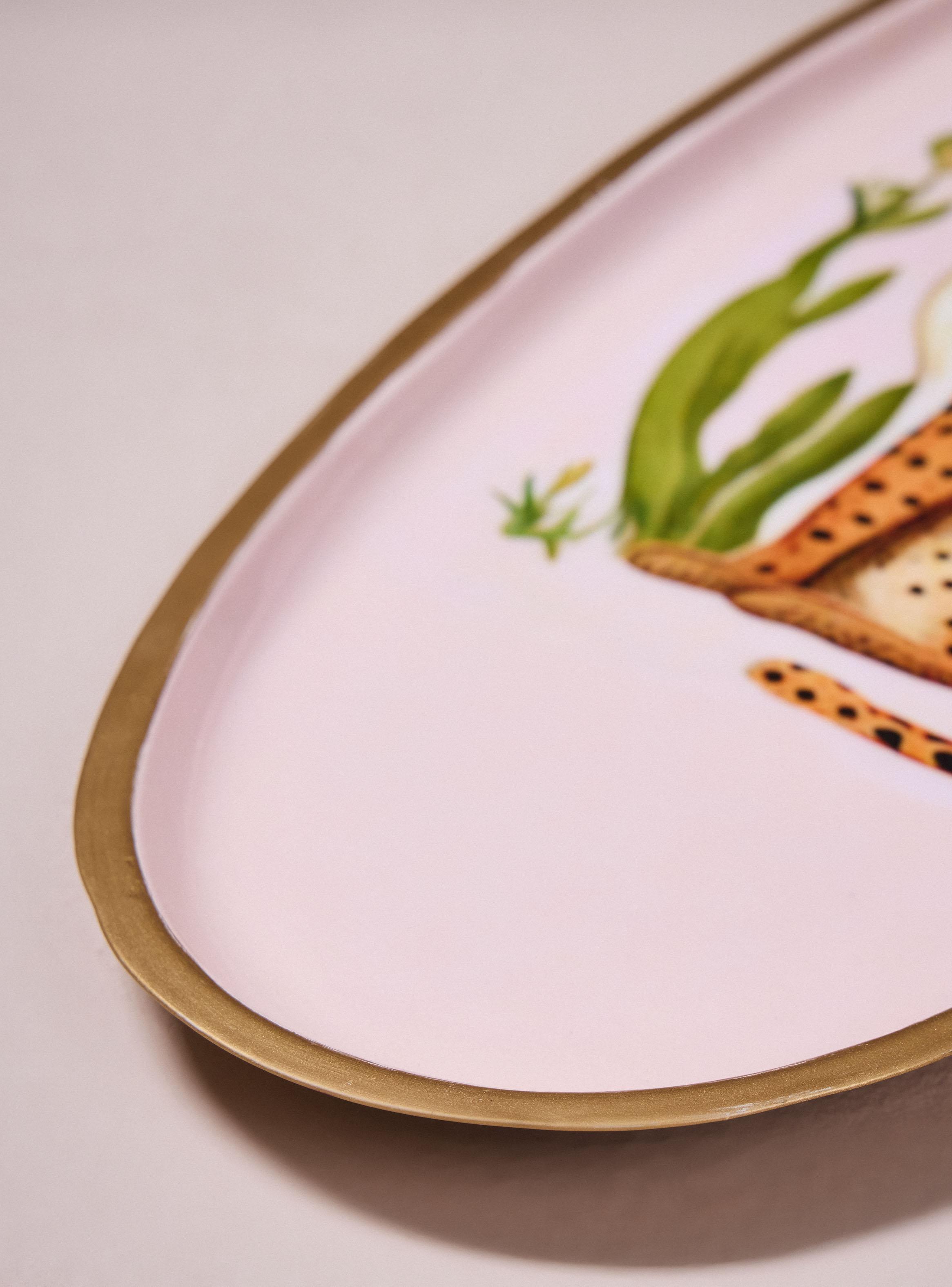 Bandeja Ovalada Leopardo 51x19.5 cm-2