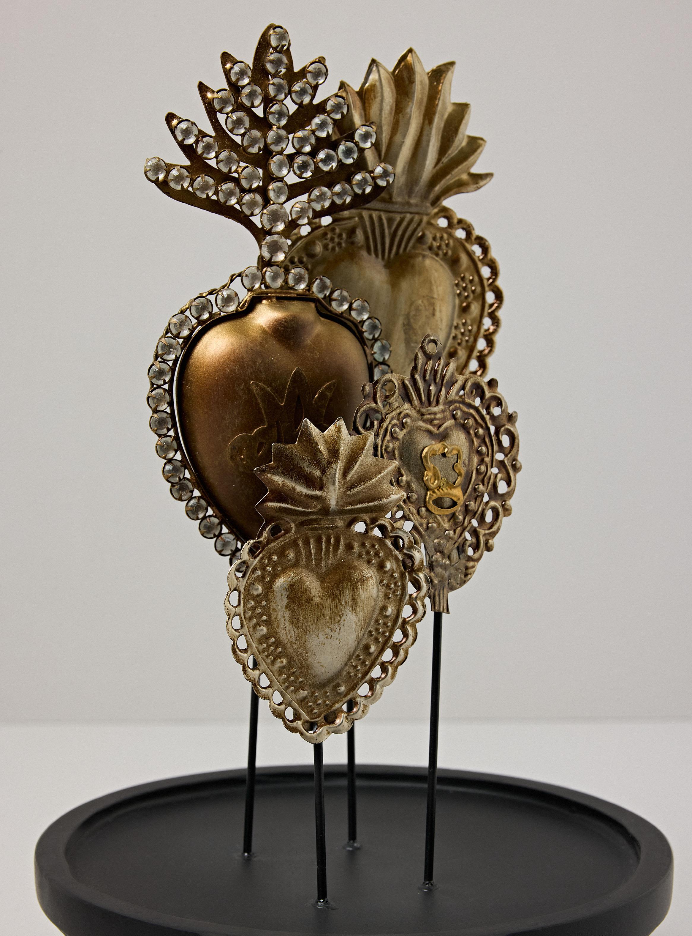 Adorno Corazones Ecléctica 22x37 cm-2