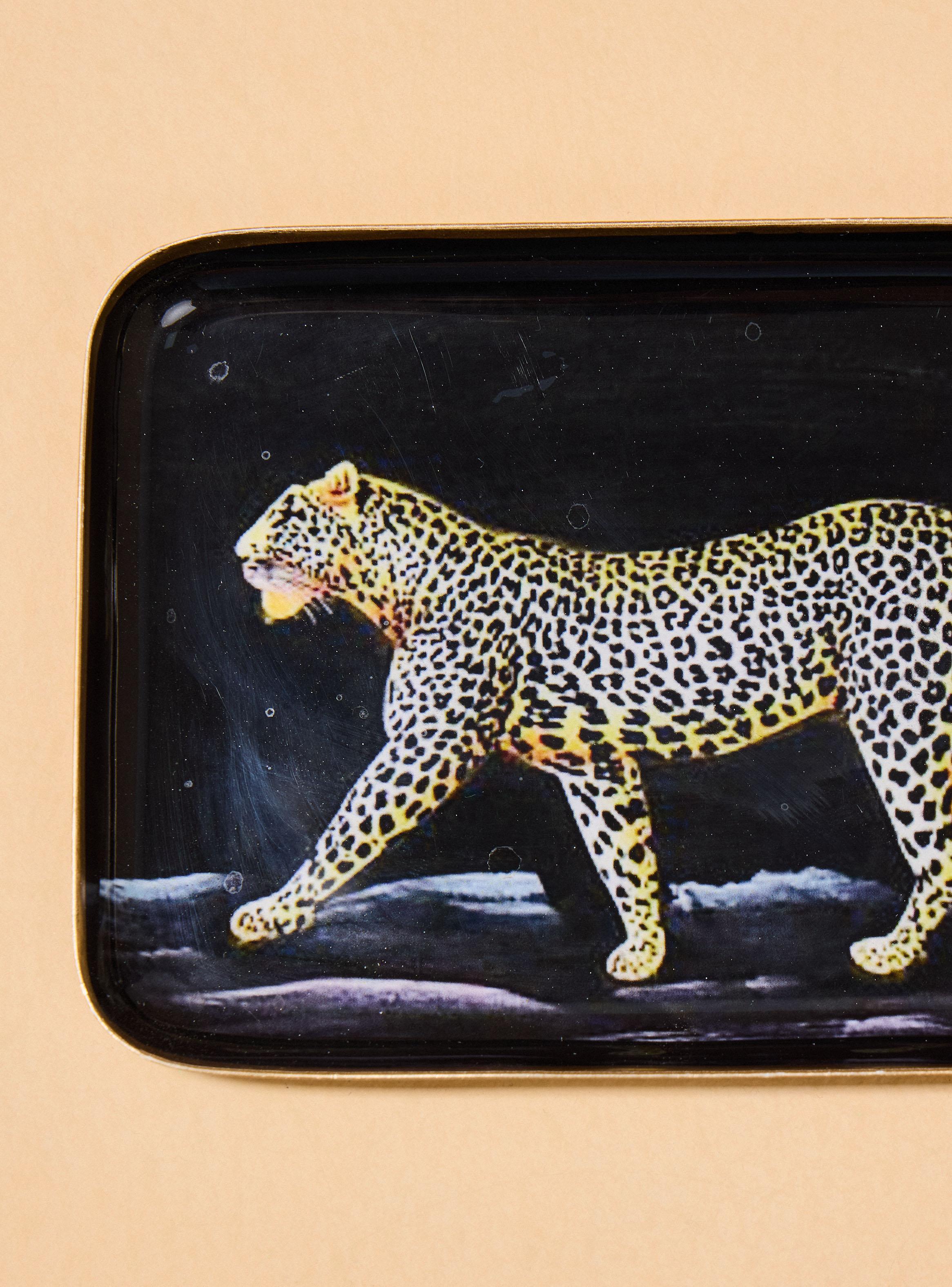 Plato Rectangular Leopardo 10x15 cm-2