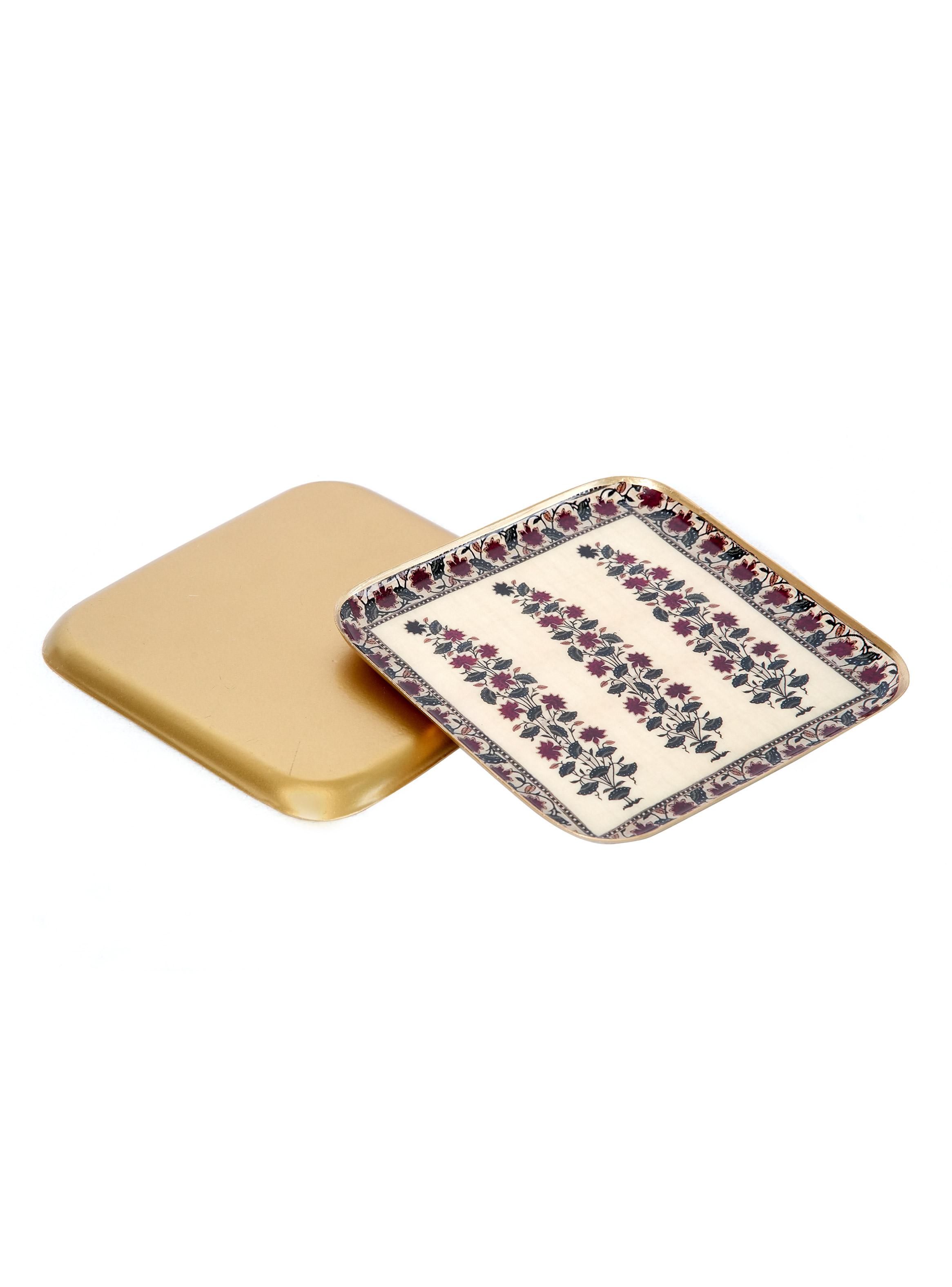 Plato Cuadrado Arboles 20x20 cm-3