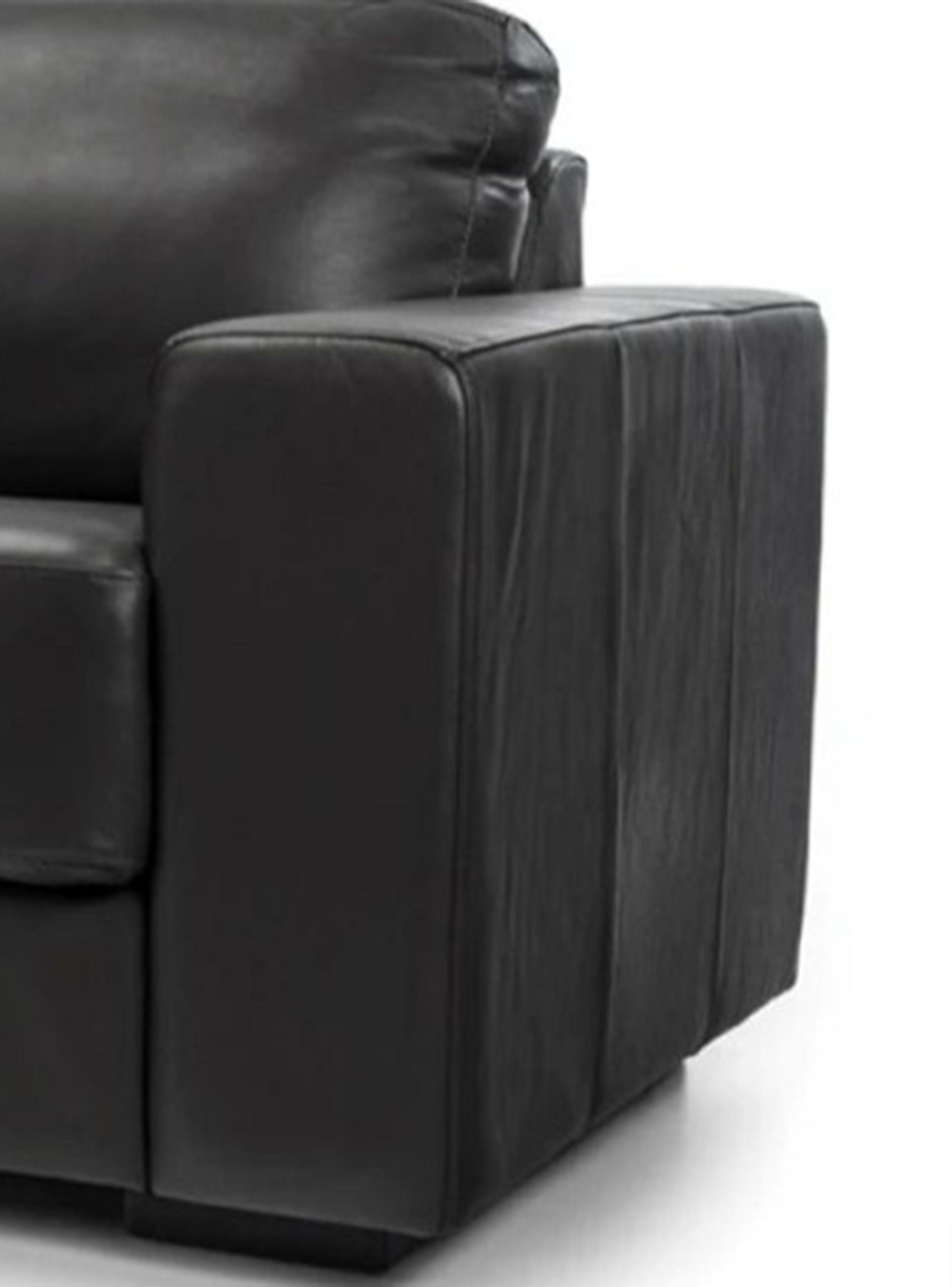 Sofá Cuero 3 Cuerpos Trento Negro-3