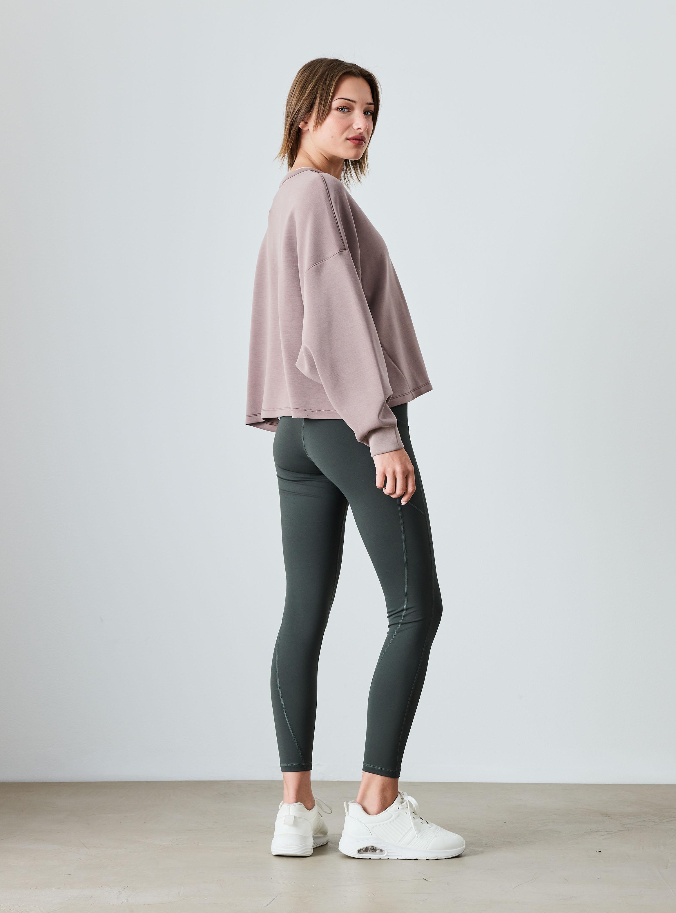 Calza Color Liso Pretina Alta y Bolsillo-5