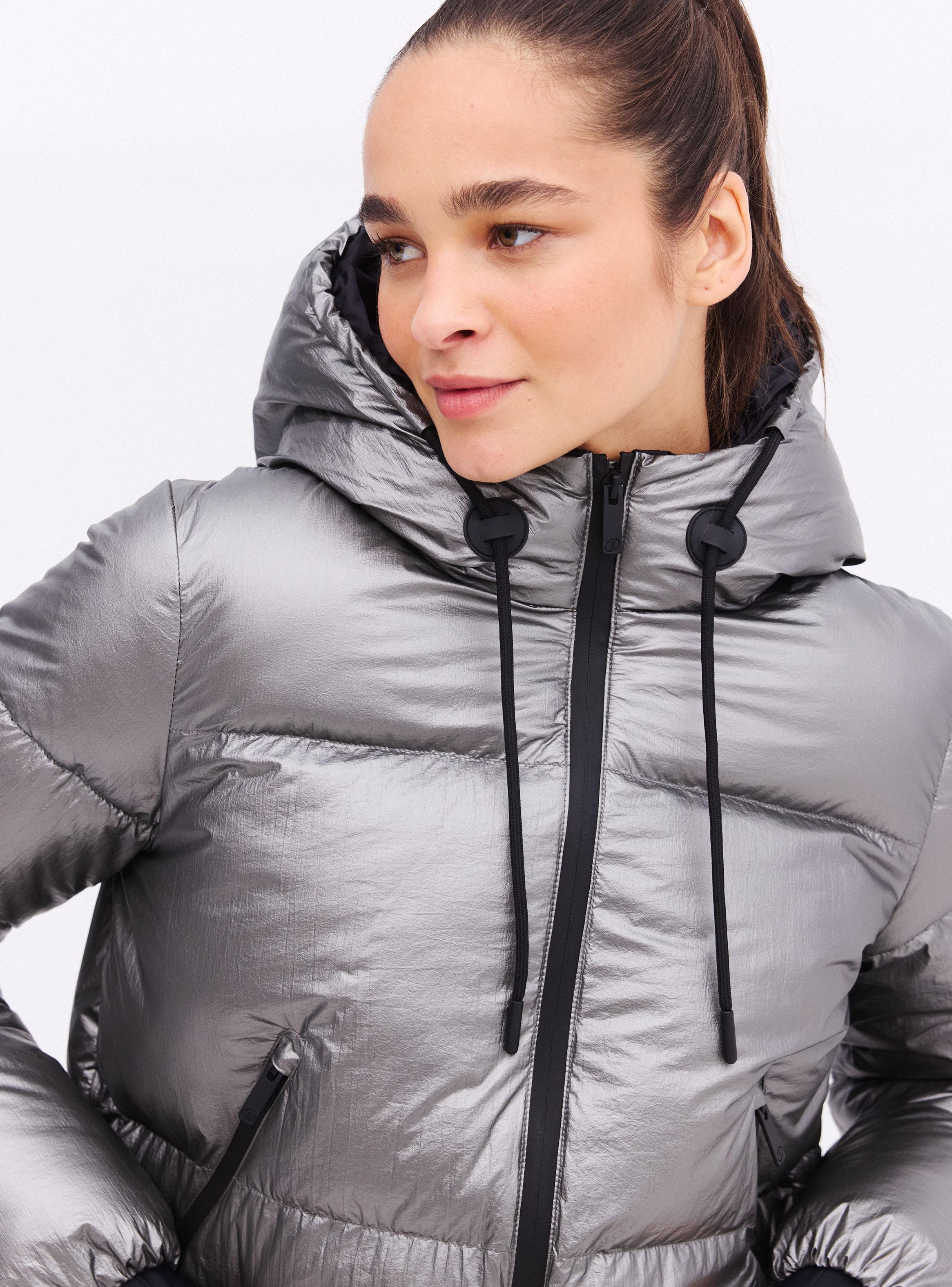 Parka Metalizada Plateado-2