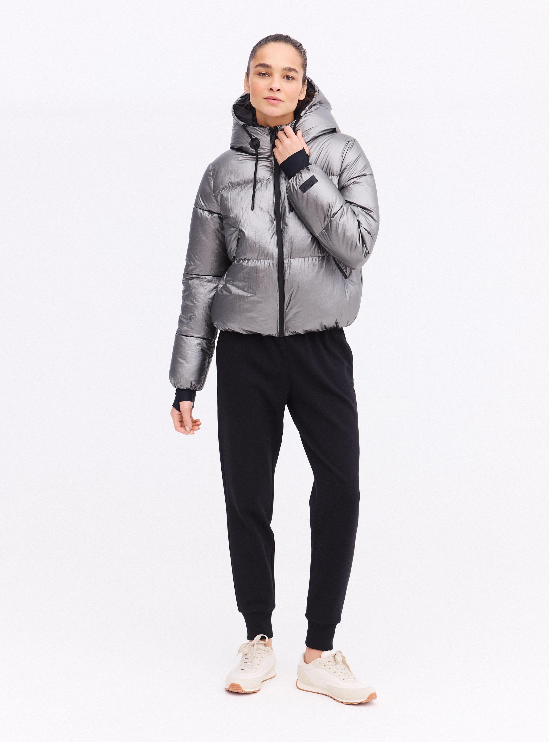 Parka Metalizada Plateado-4