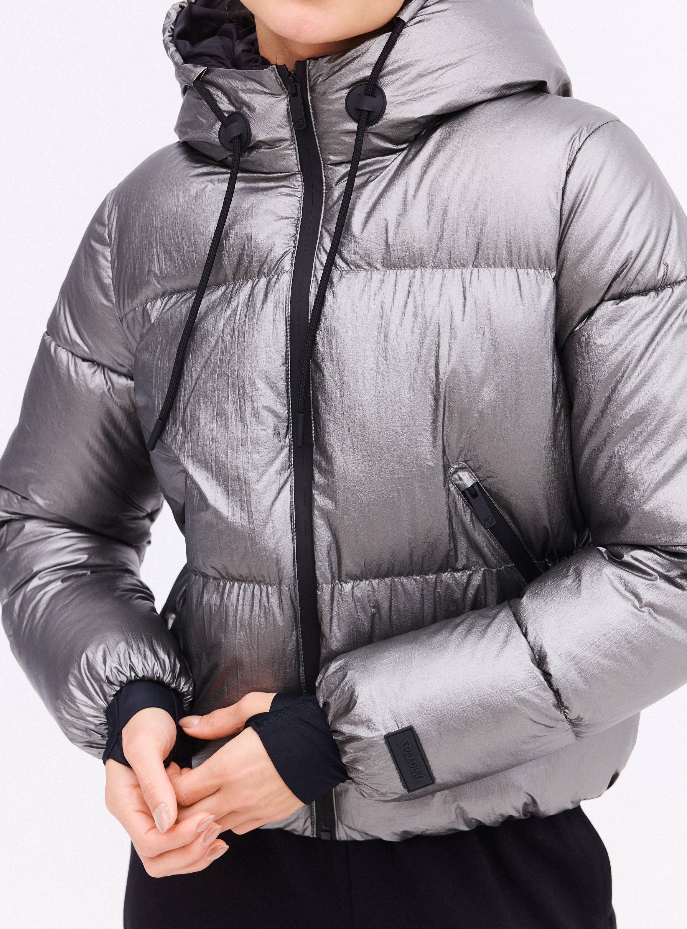 Parka Metalizada Plateado-3