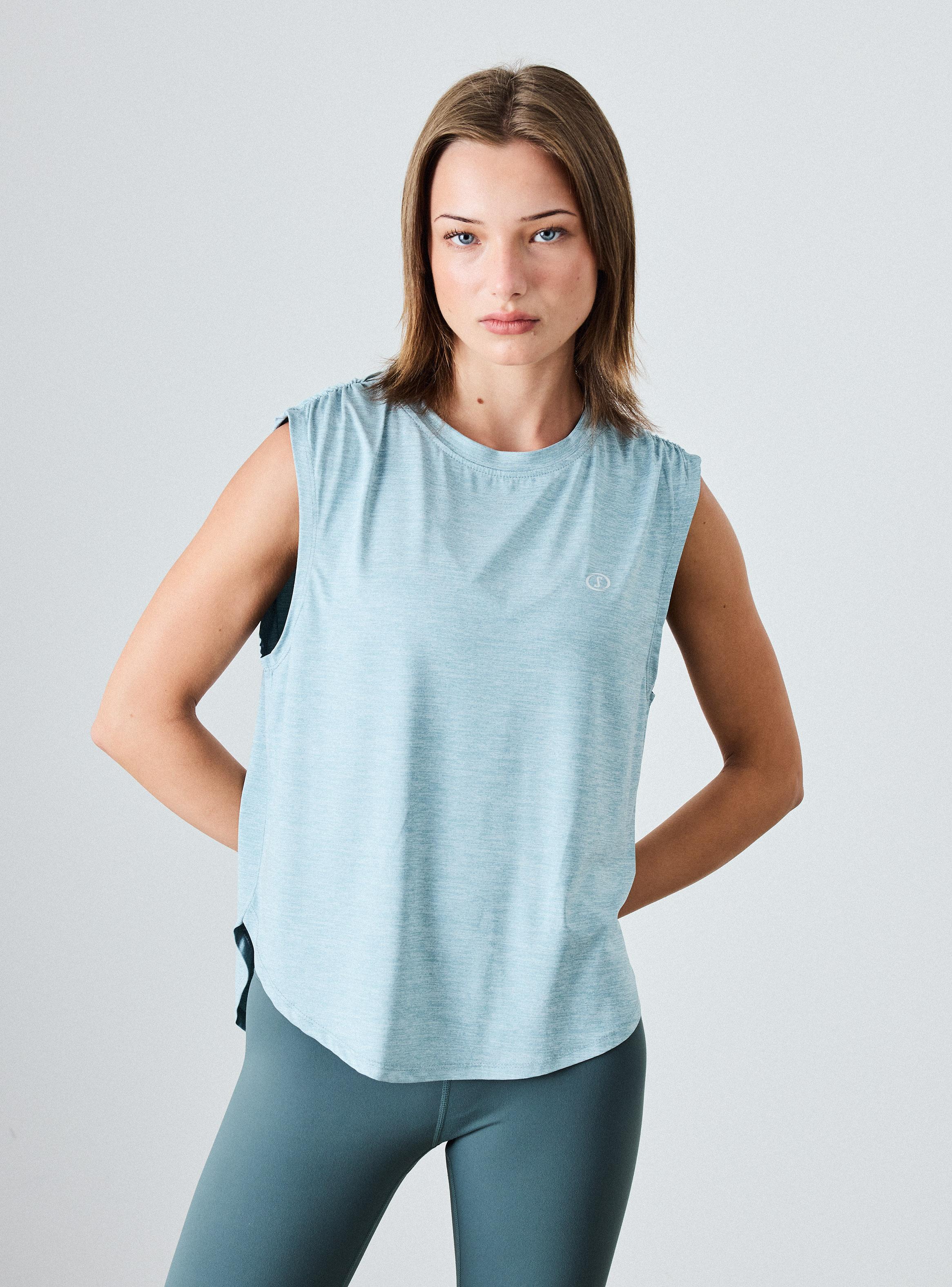 Polera Sin Mangas Relajada-0