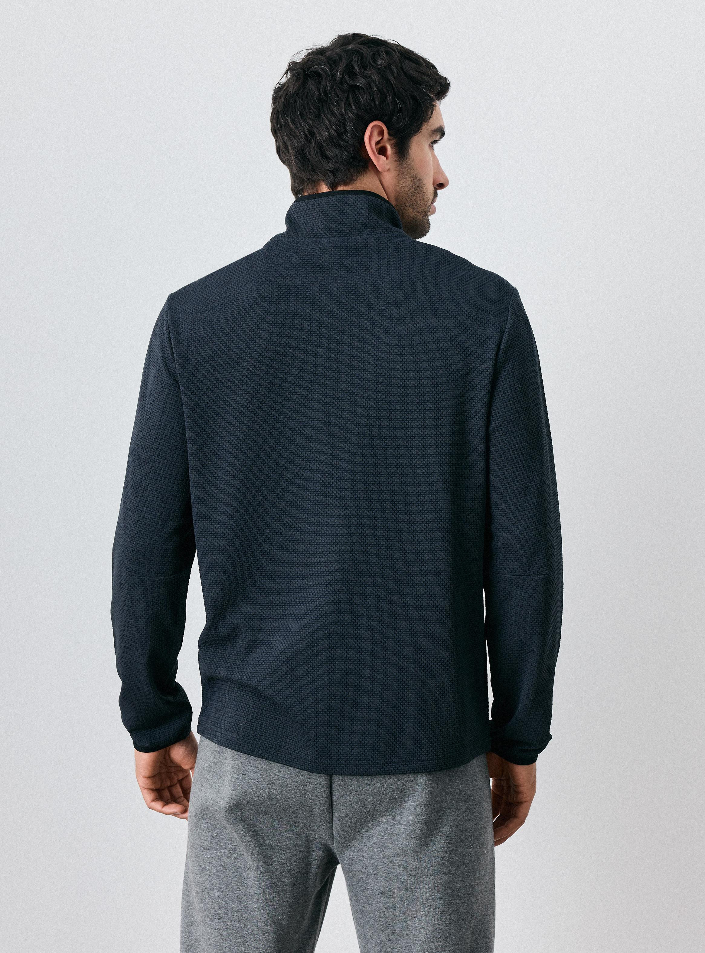 Polerón Medio Cierre Manga Larga-1