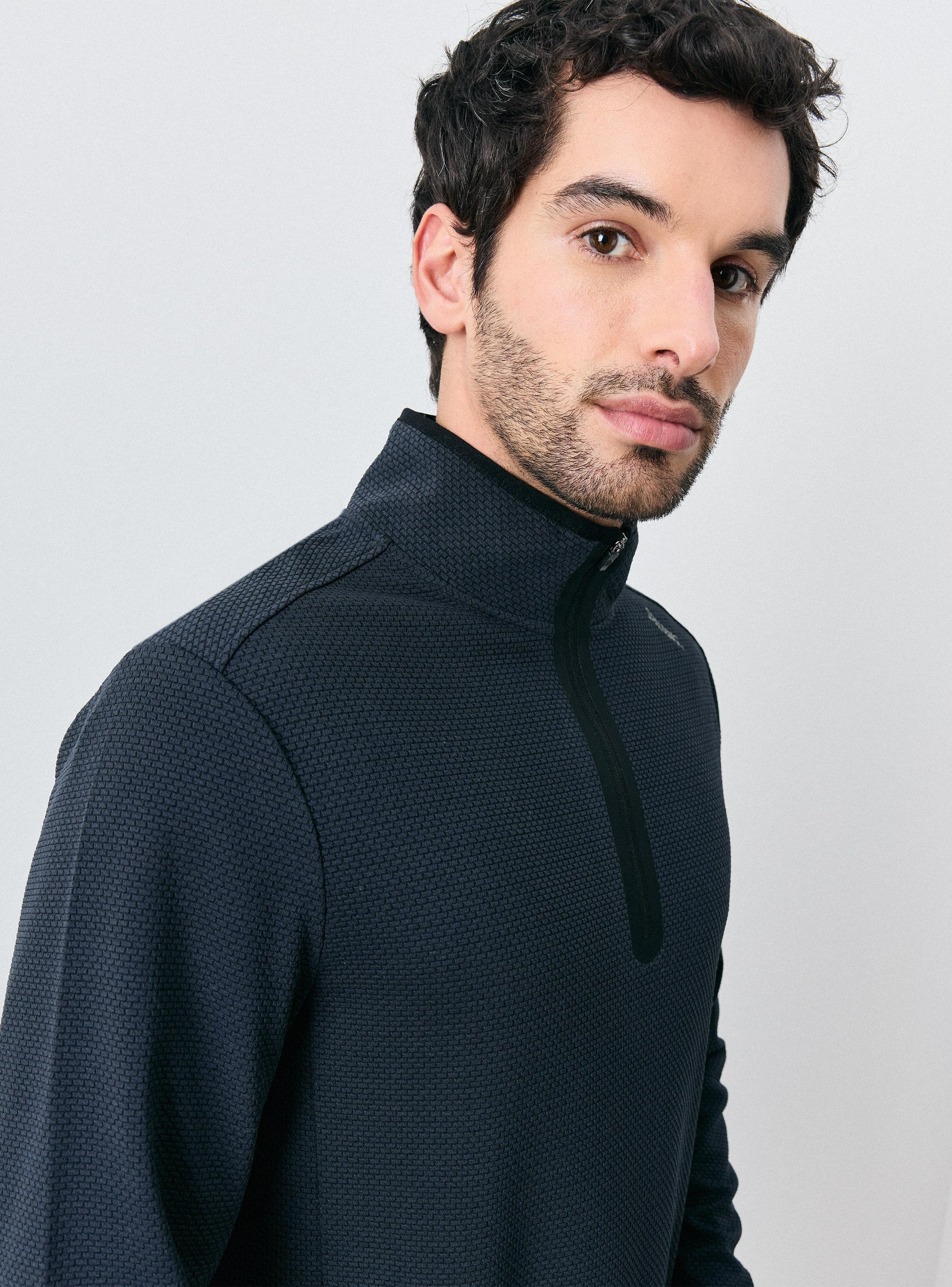 Polerón Medio Cierre Manga Larga-3