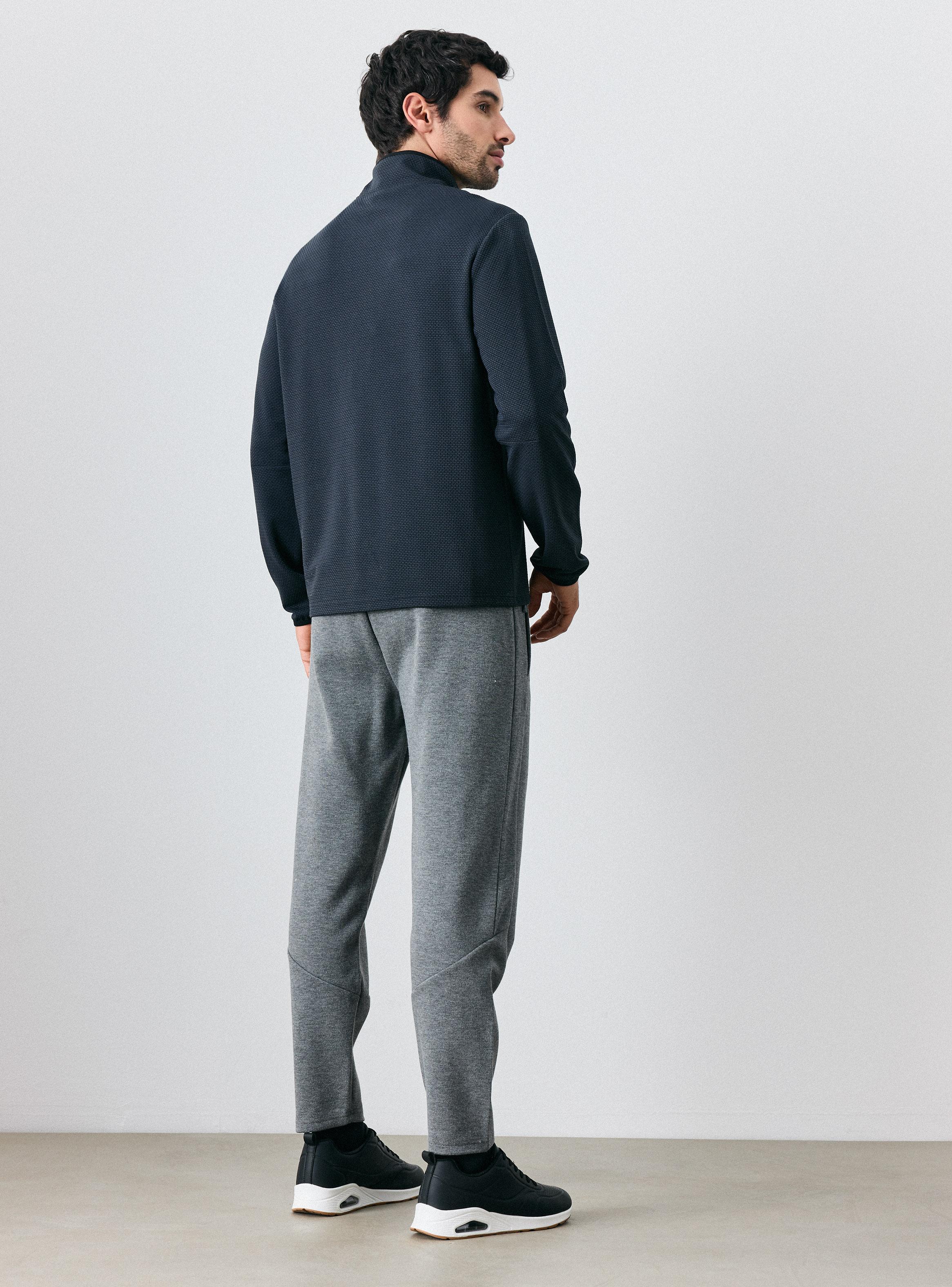 Polerón Medio Cierre Manga Larga-5