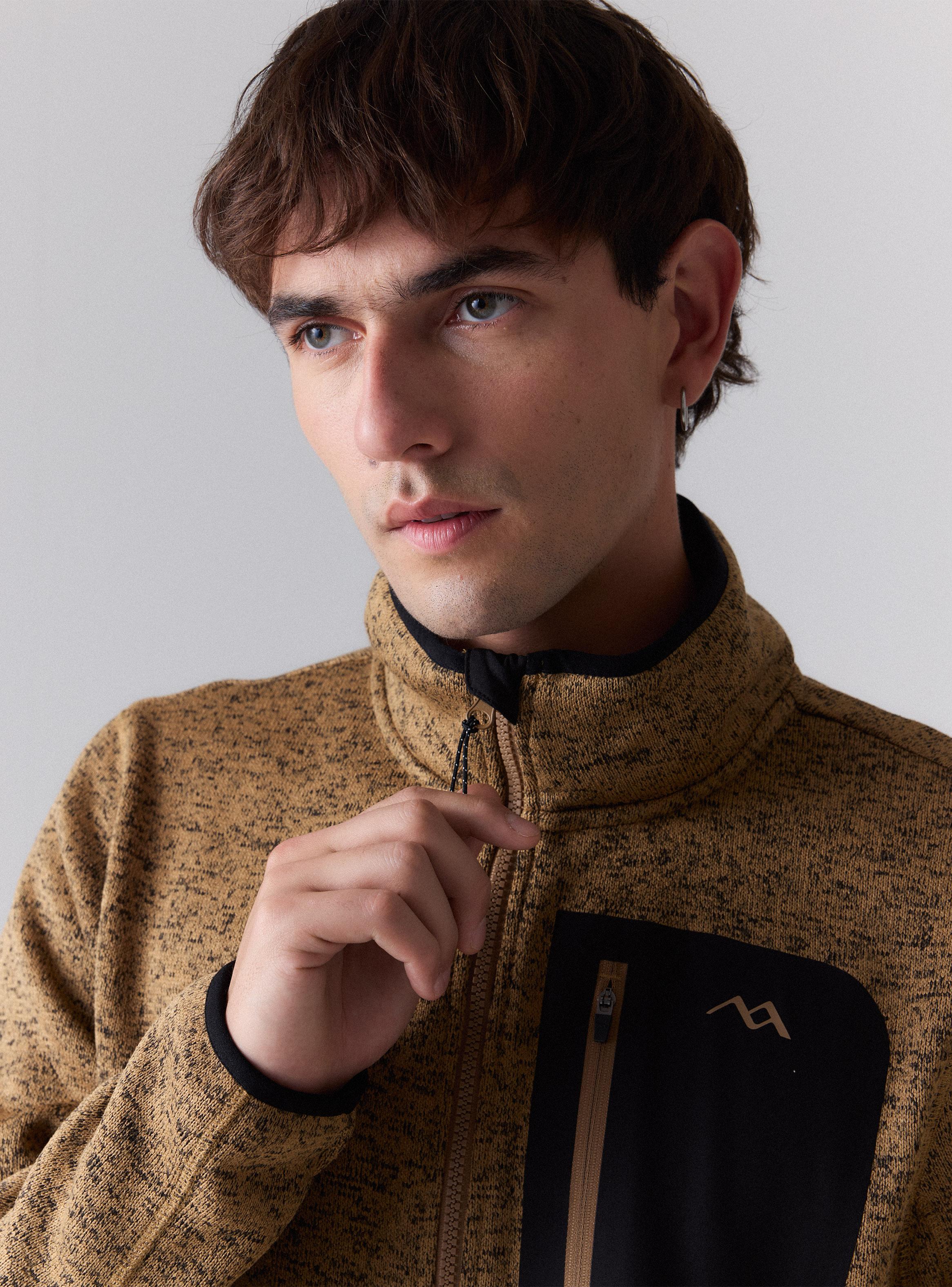 Polar Look Tejido Melange Bolsillo Pecho-2