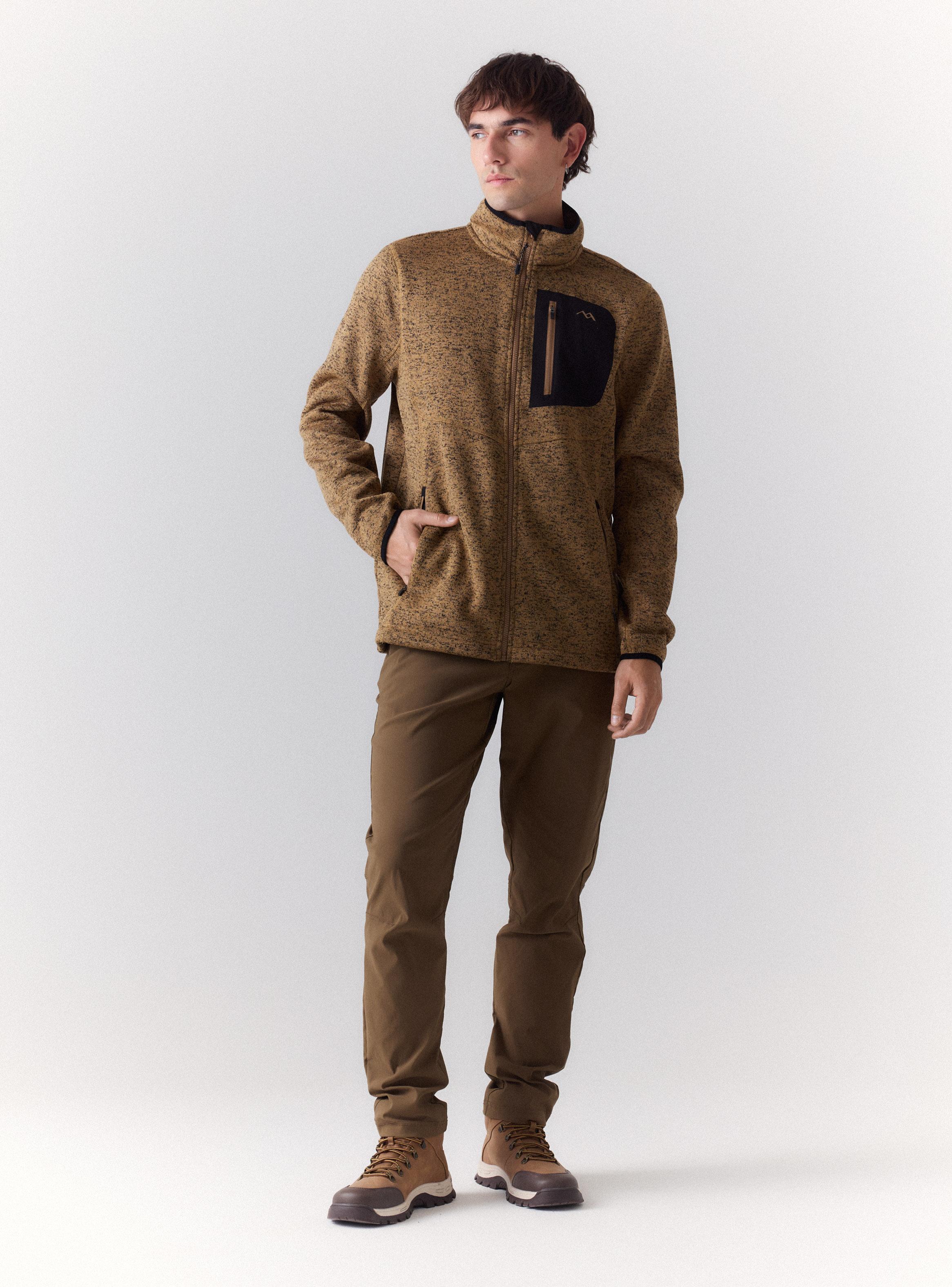 Polar Look Tejido Melange Bolsillo Pecho-4