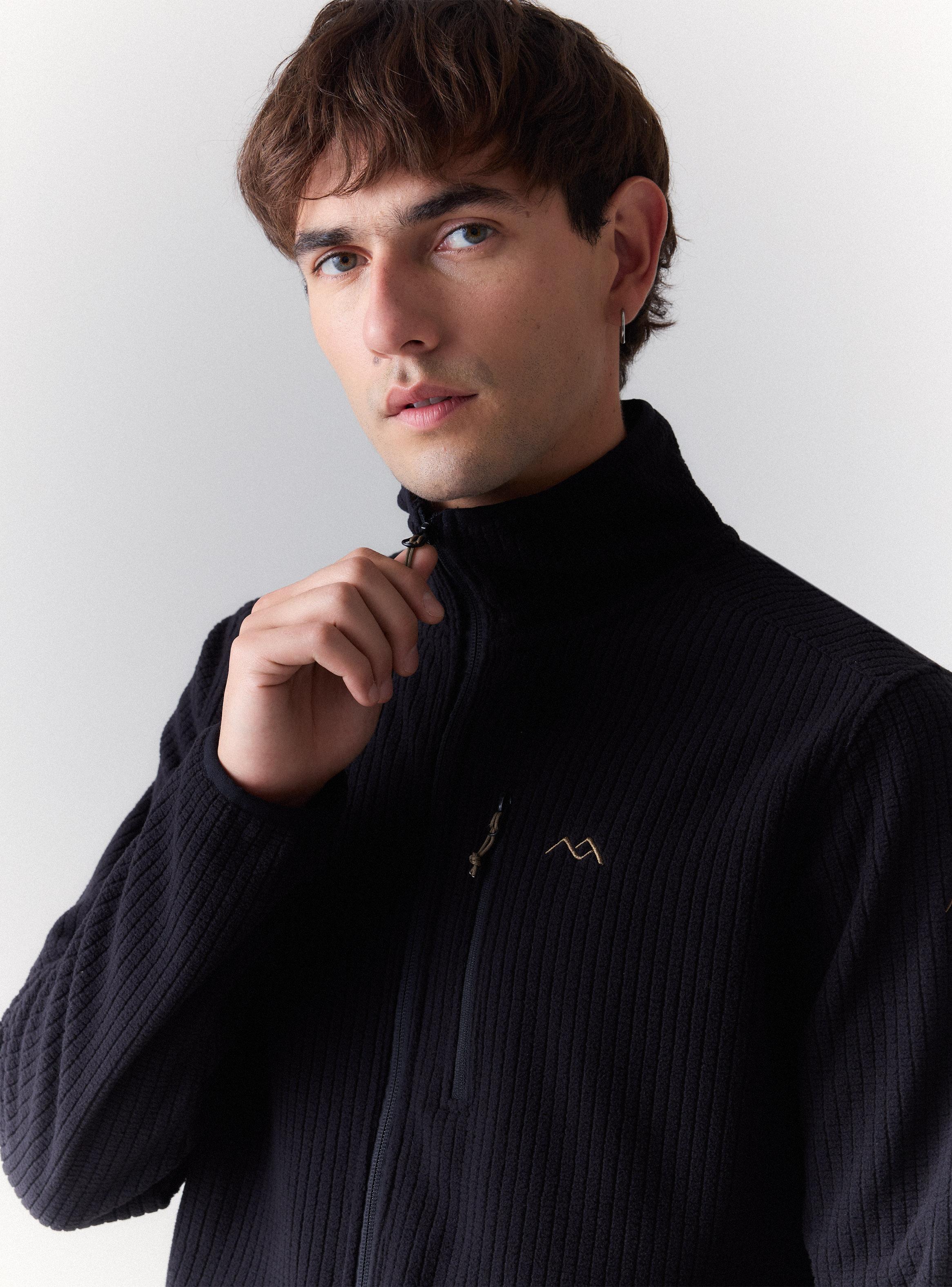 Polar Diseño Waffle Bolsillos con Cierre-2