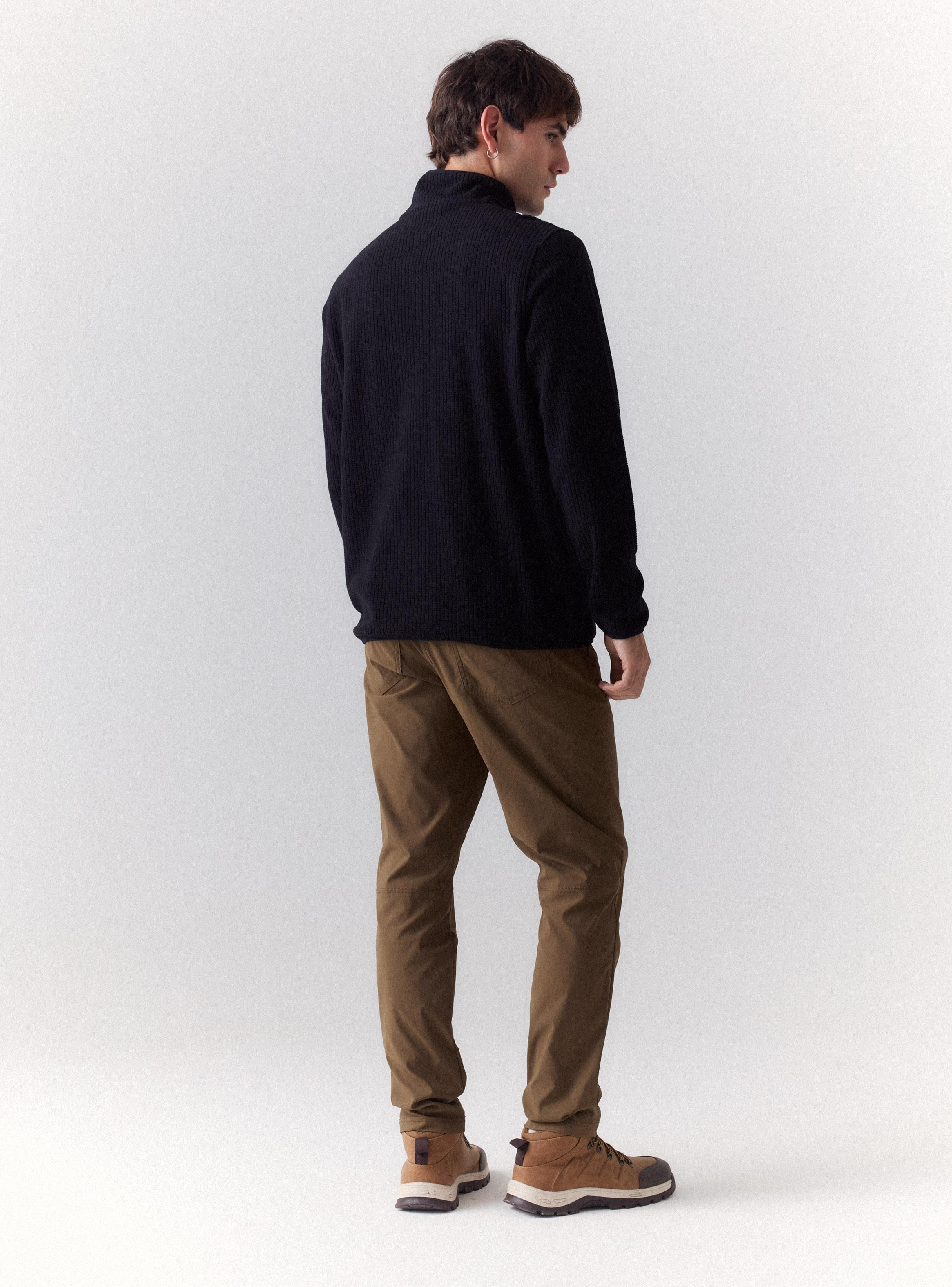 Polar Diseño Waffle Bolsillos con Cierre-5