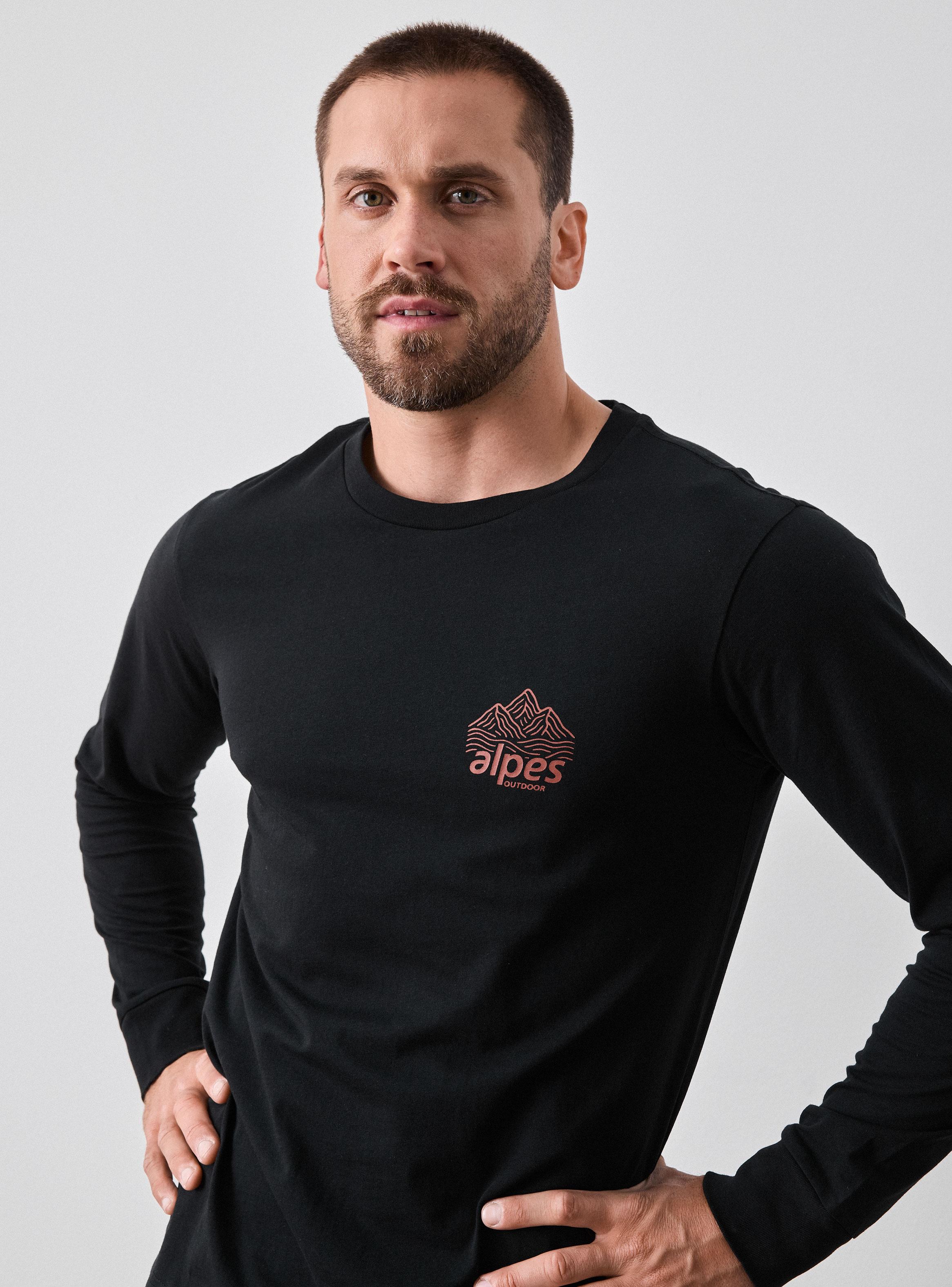 Polera Manga Larga Estampada-2