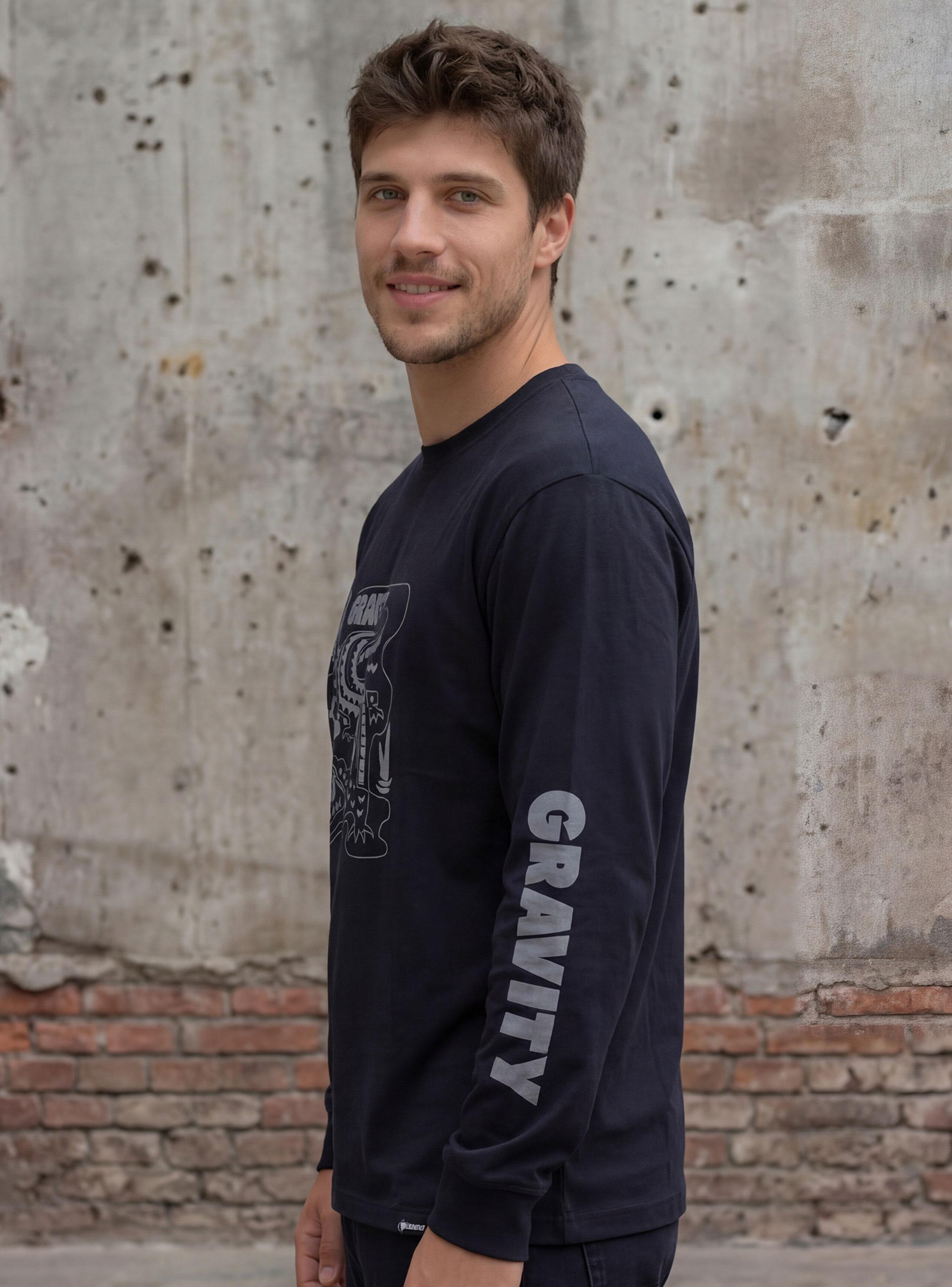 Polera Manga Larga Print Pecho y Mangas-2