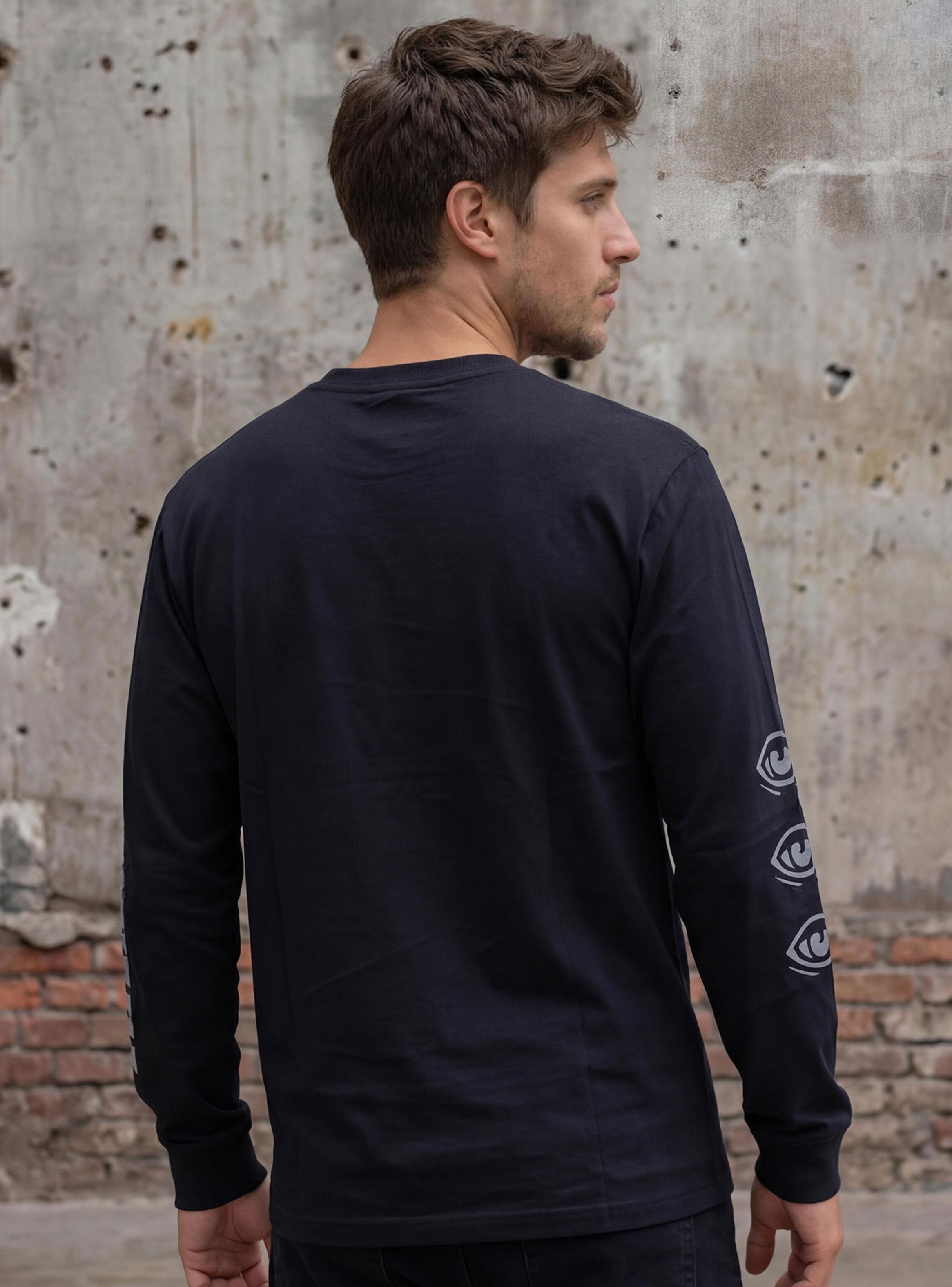 Polera Manga Larga Print Pecho y Mangas-1