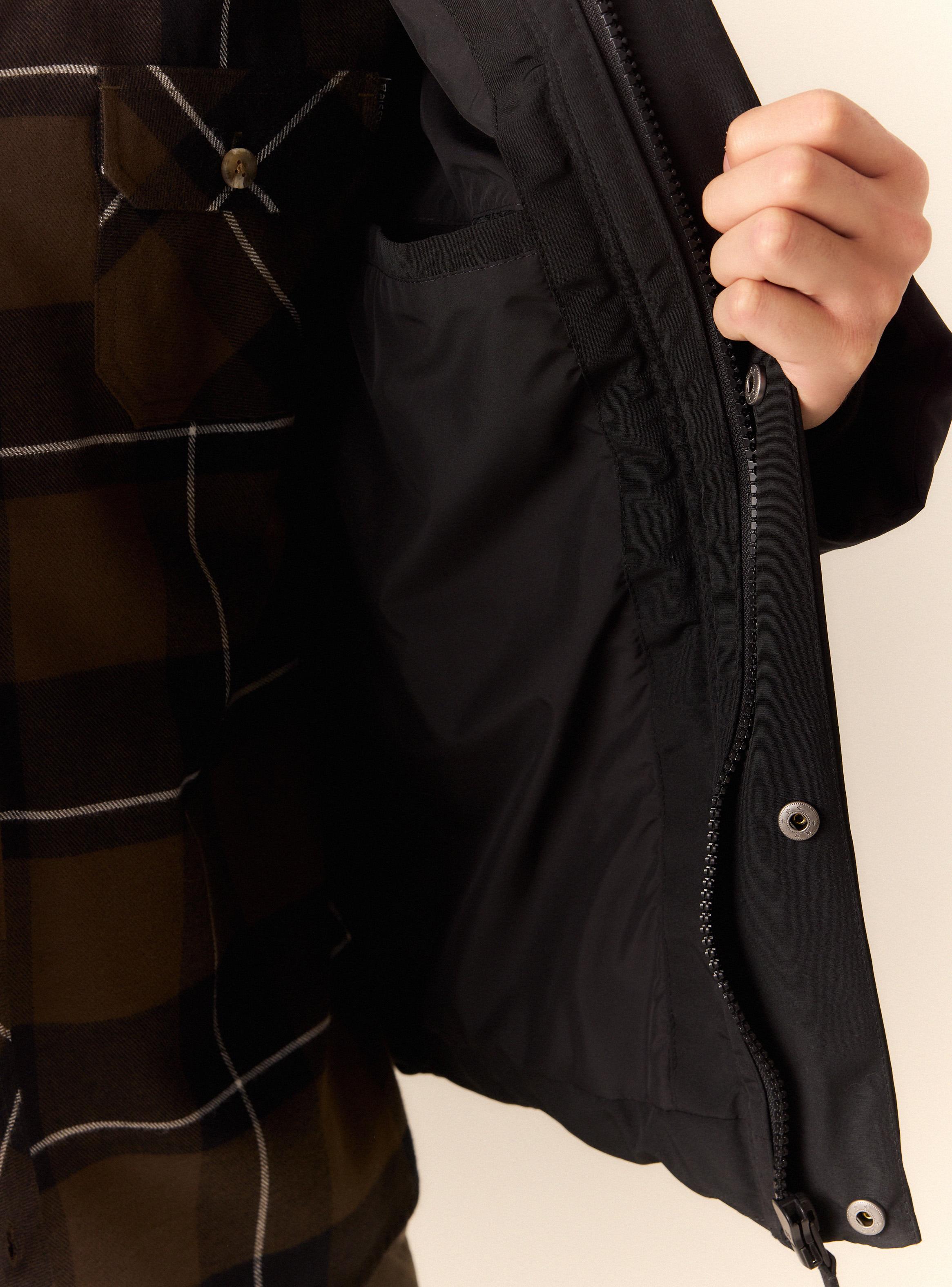 Parka Sólida Acolchada-3