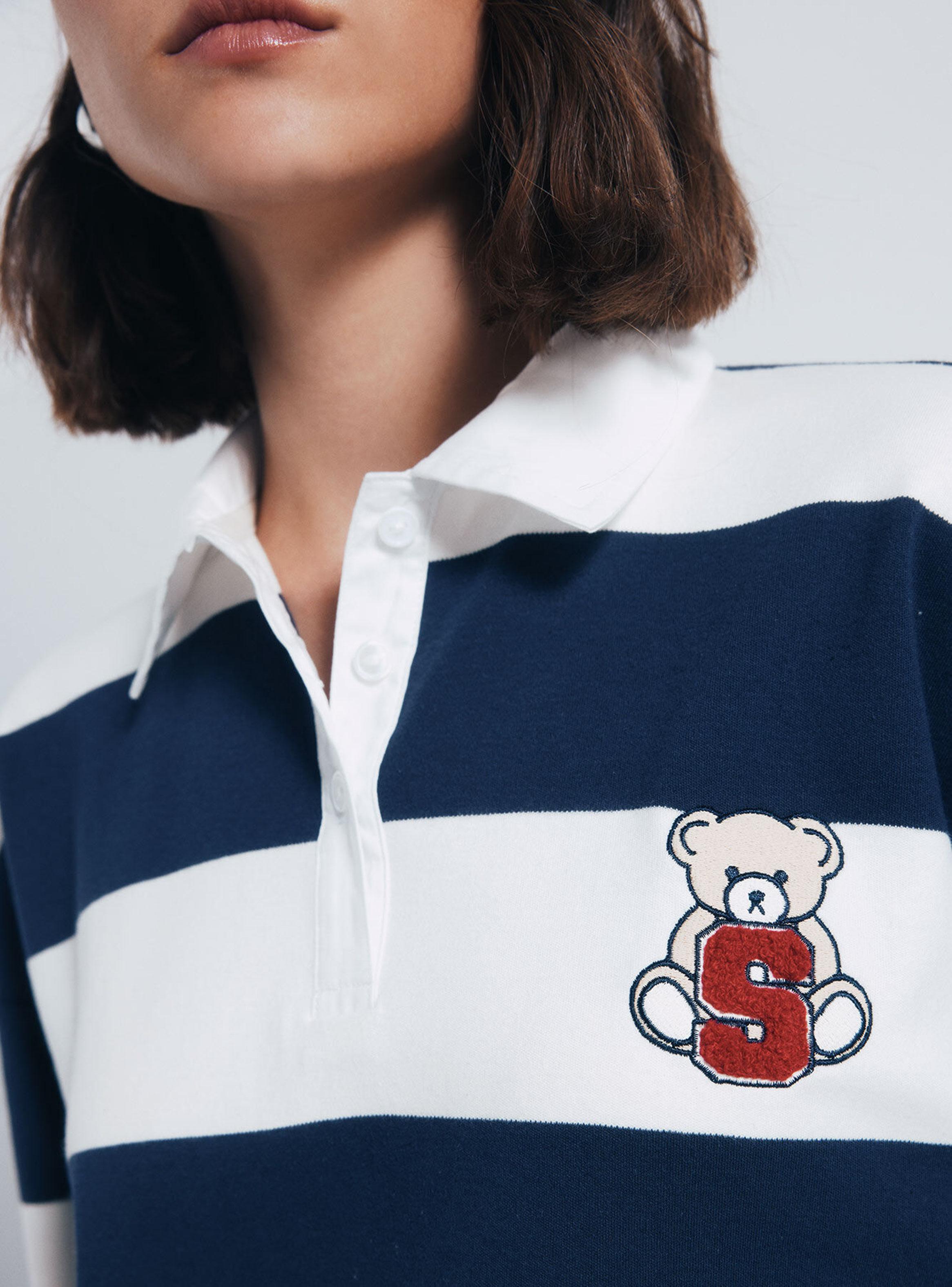 Polerón Rayado Cuello en V-3