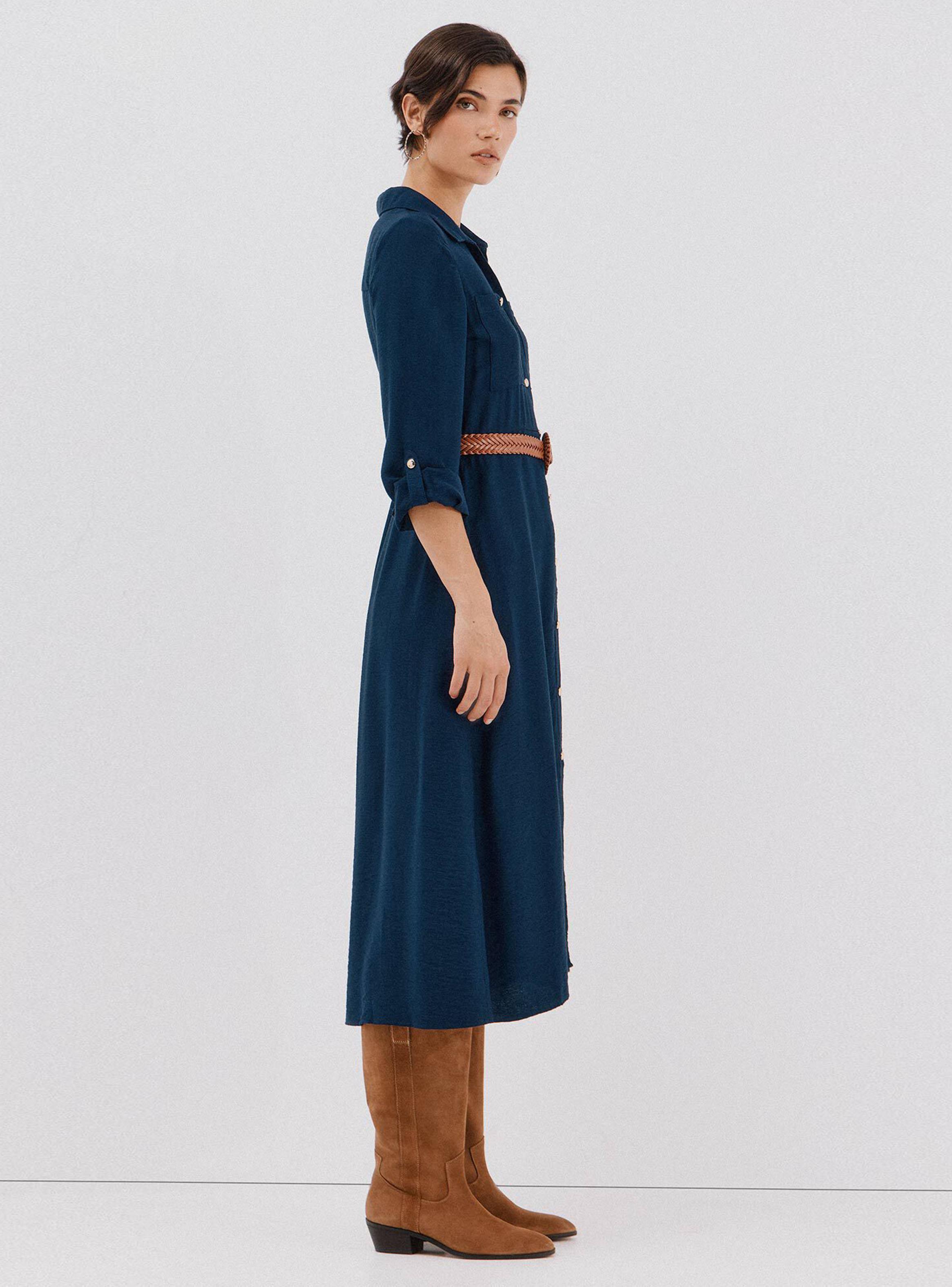 Vestido Camisero Cinturón-2