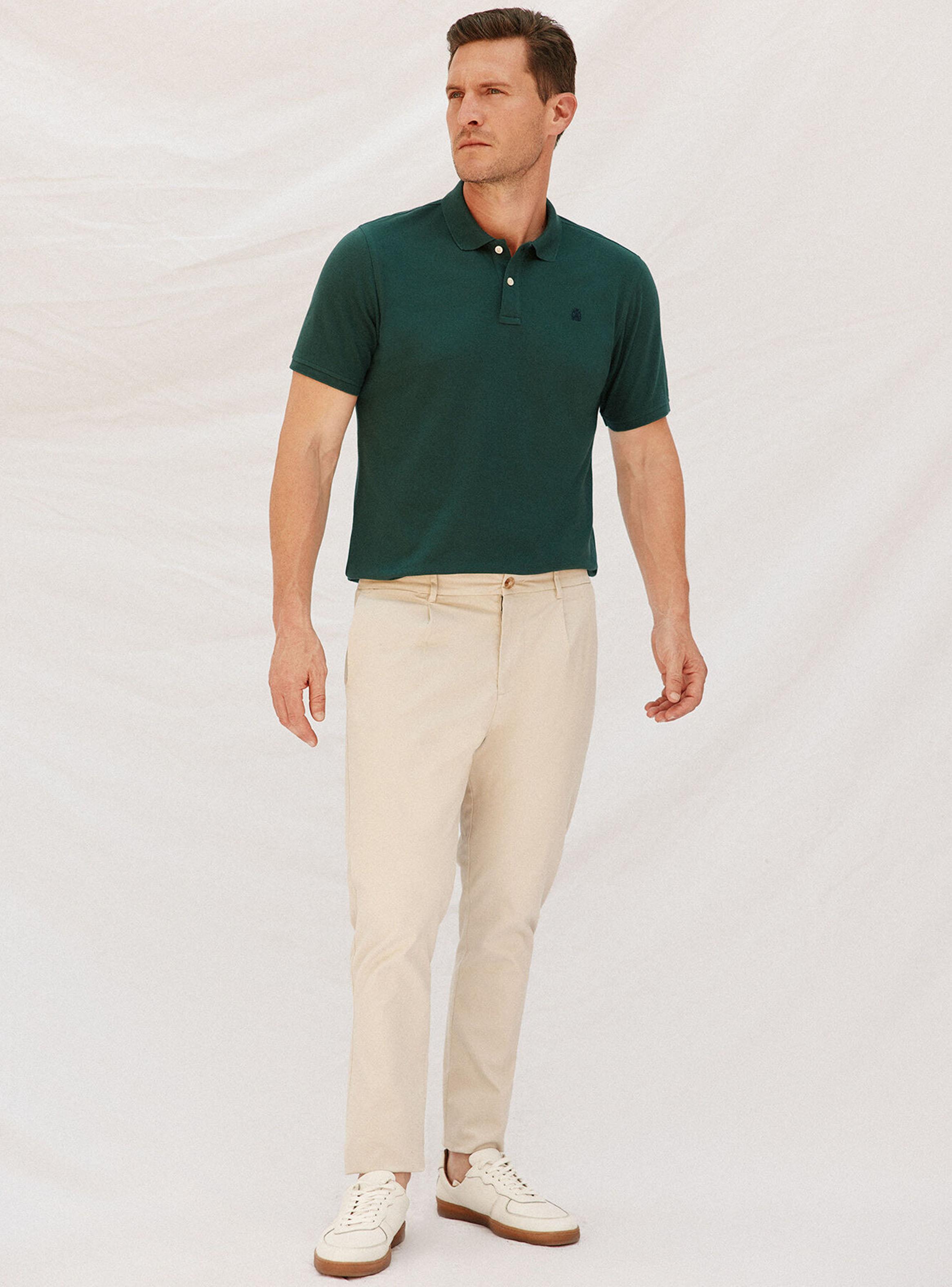 Polera Cuello Polo Básico Piqué-4