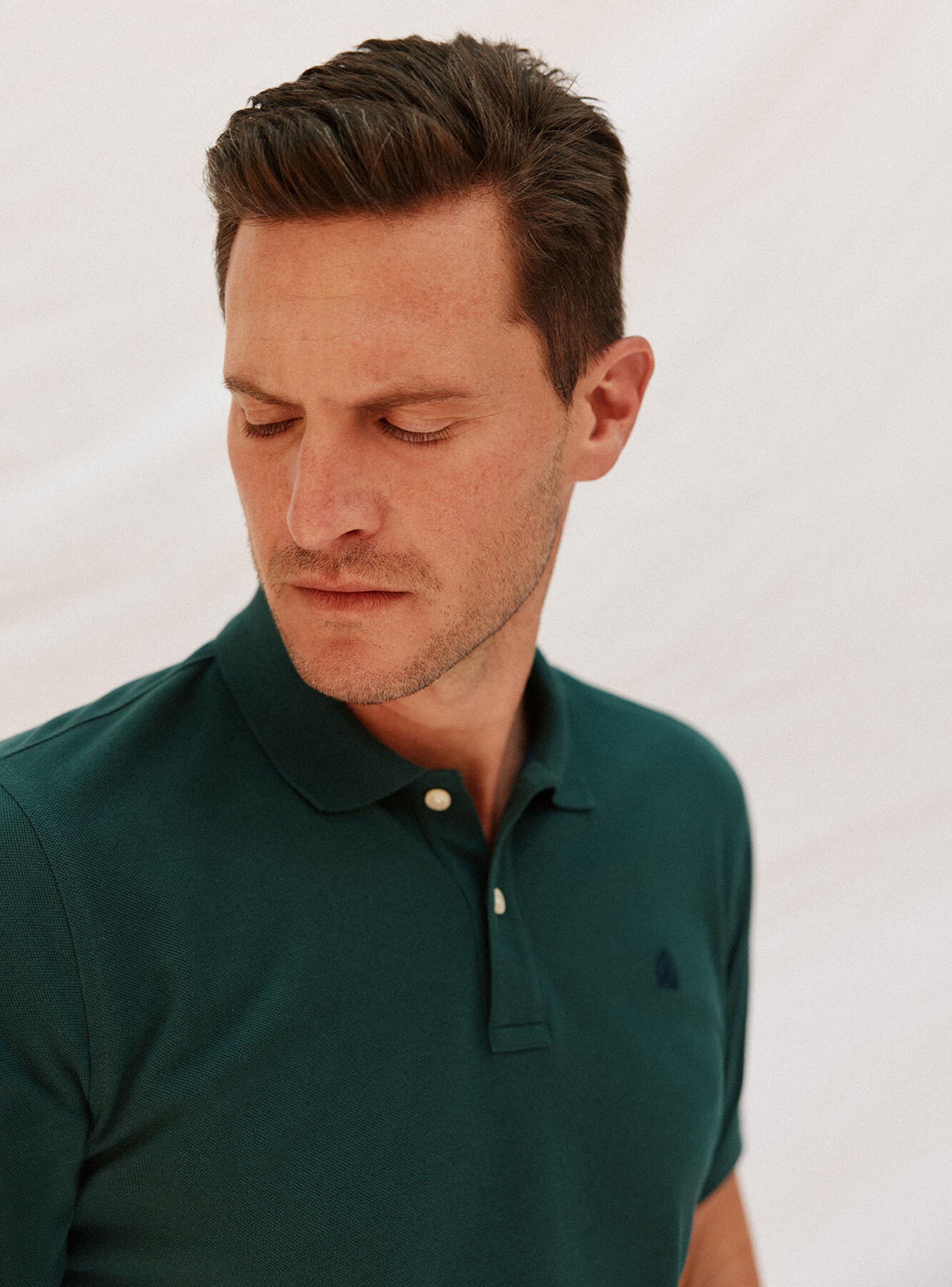 Polera Cuello Polo Básico Piqué-3