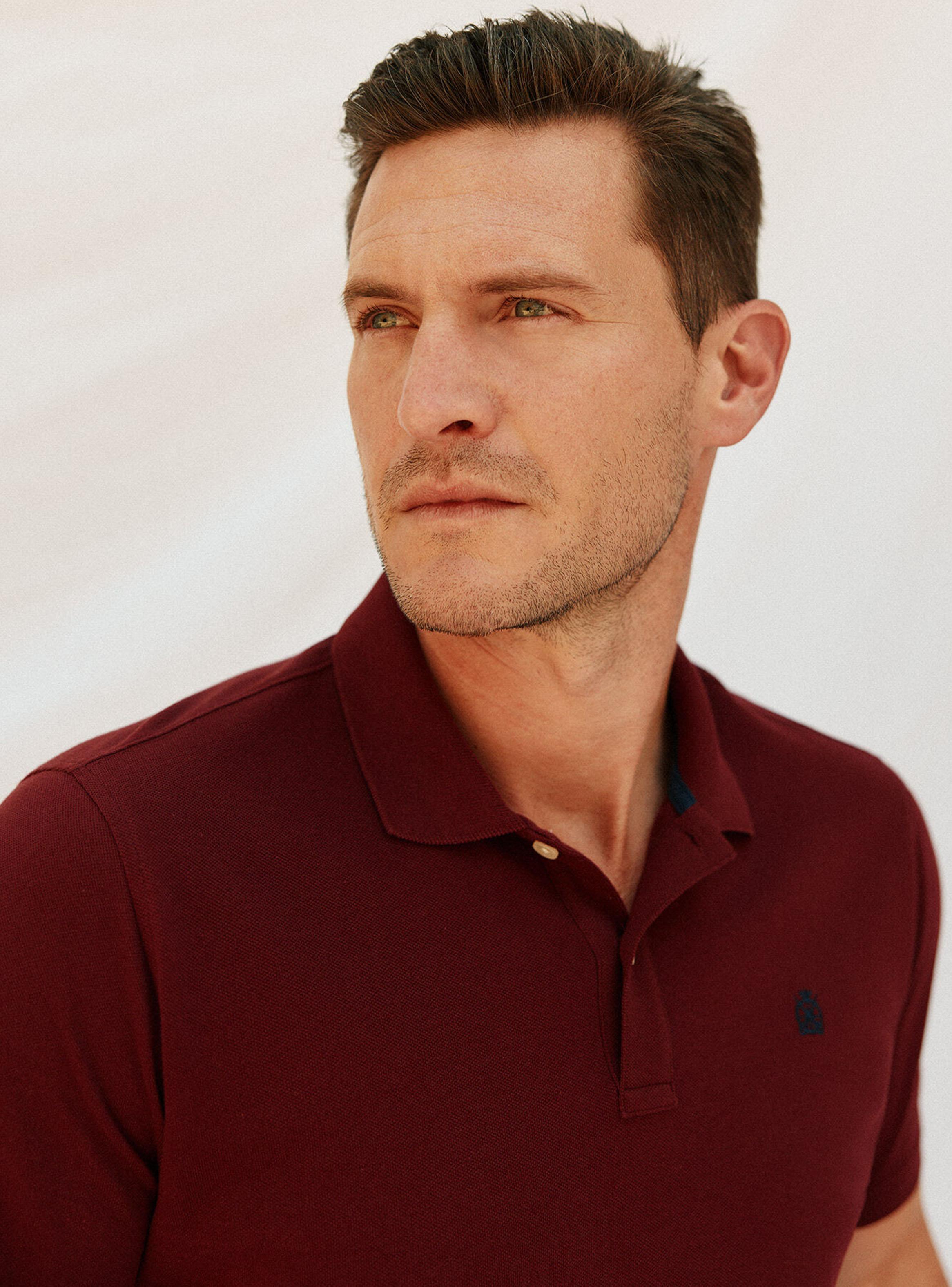 Polera Cuello Polo Básico Piqué-3