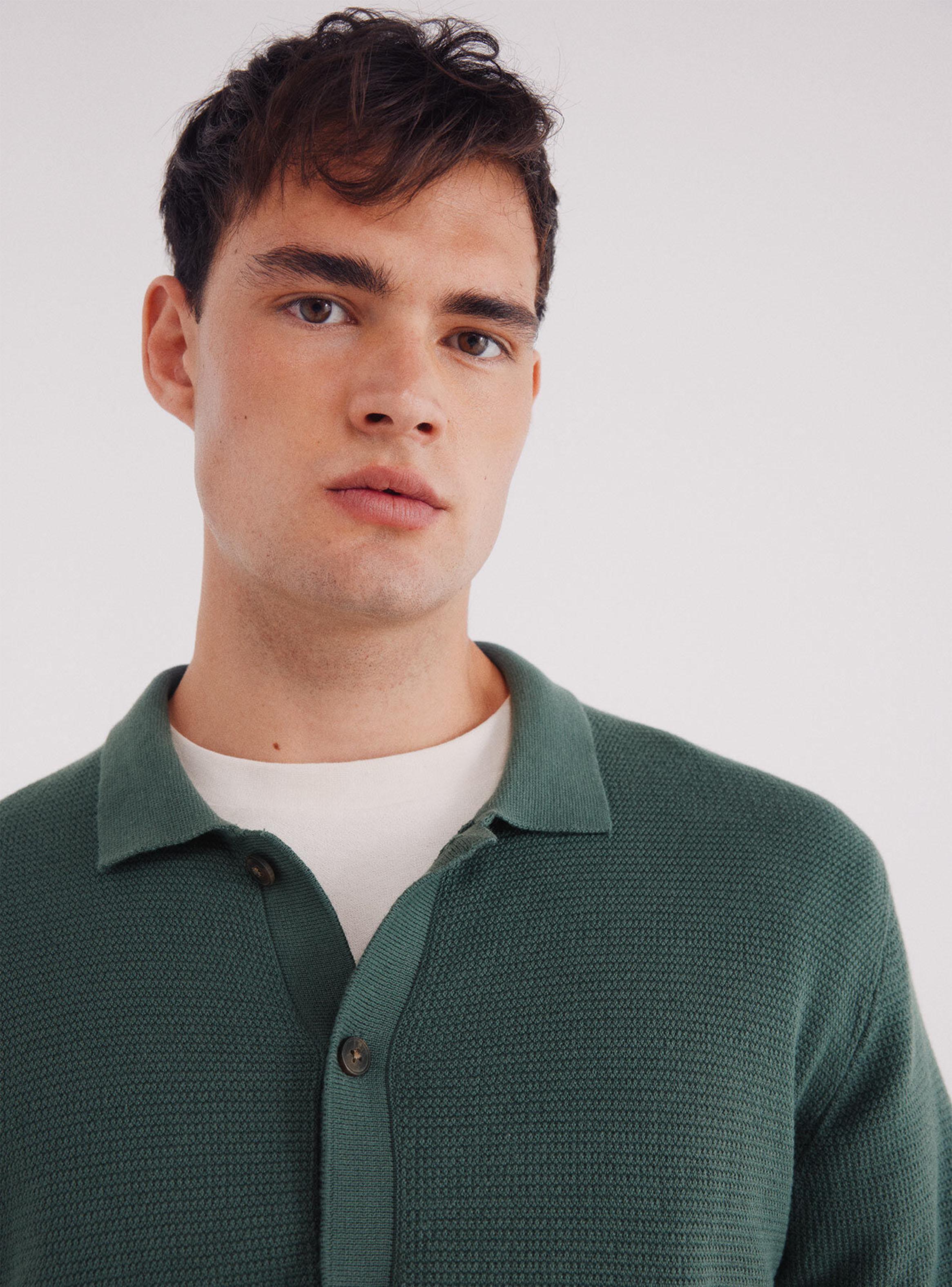 Chaleco Estructura Color Puños y Bajo Lisos-2