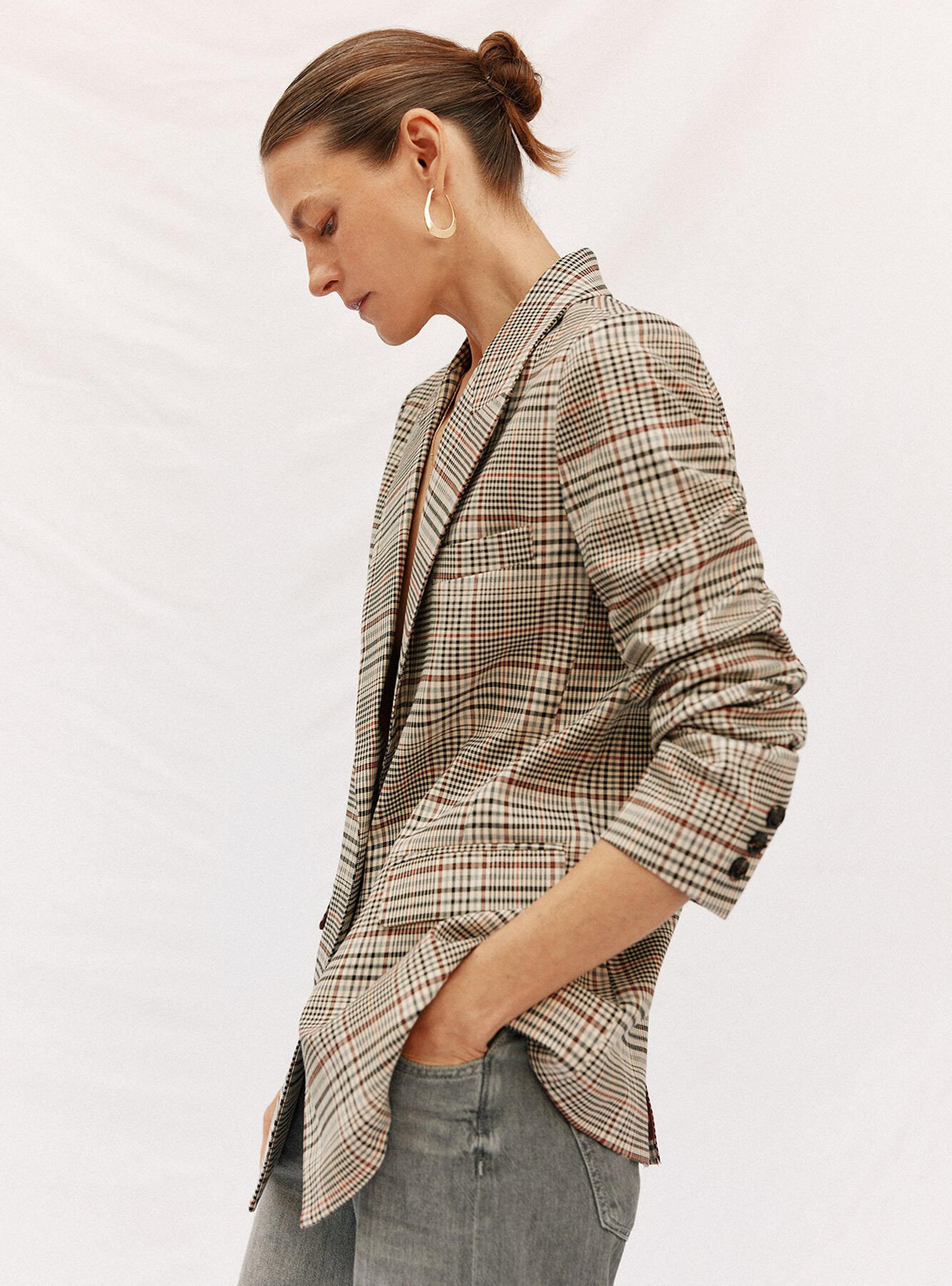 Blazer Cuadros Detalle Puño-2