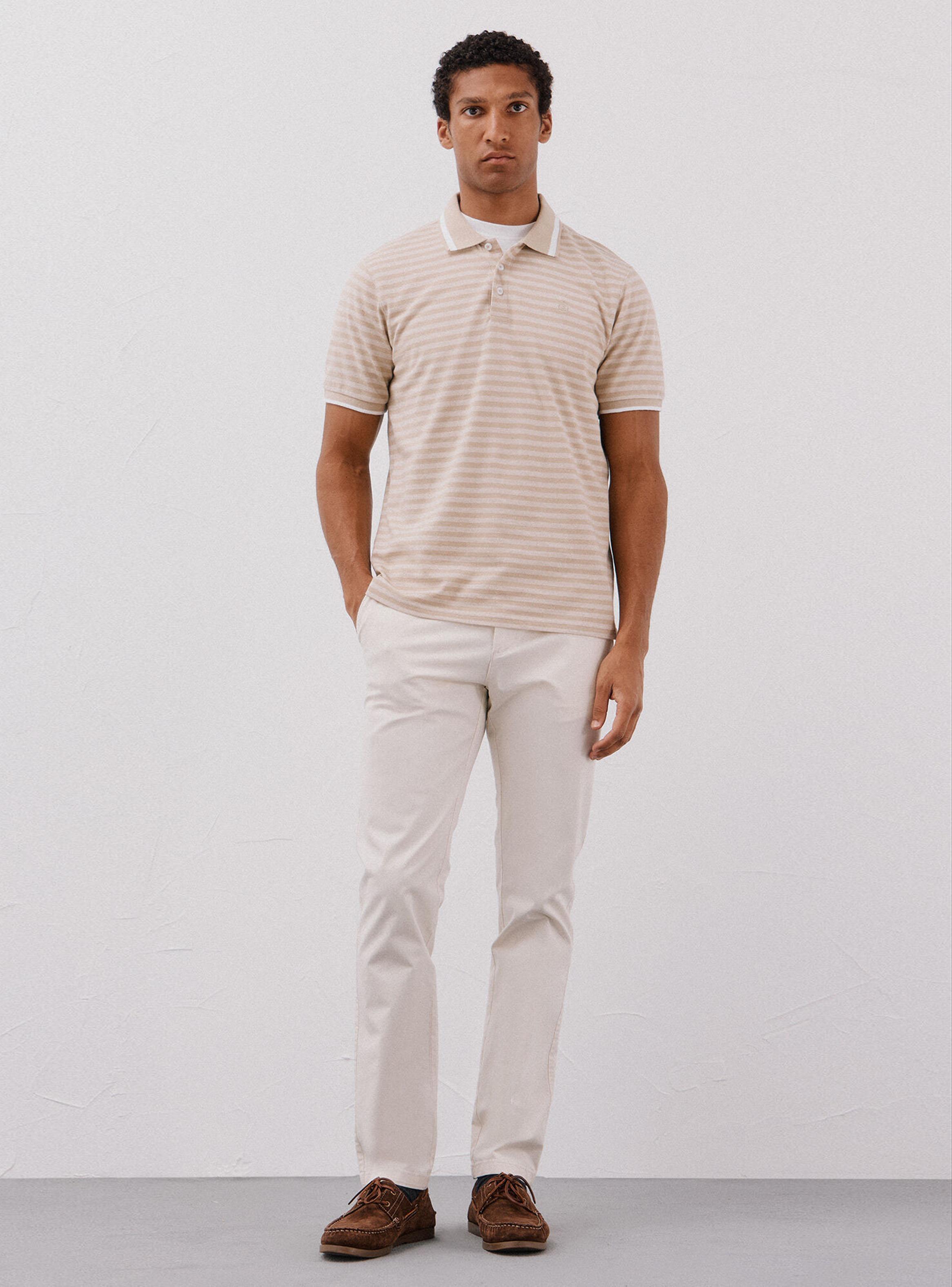 Polo Print Rayas Oxford-4