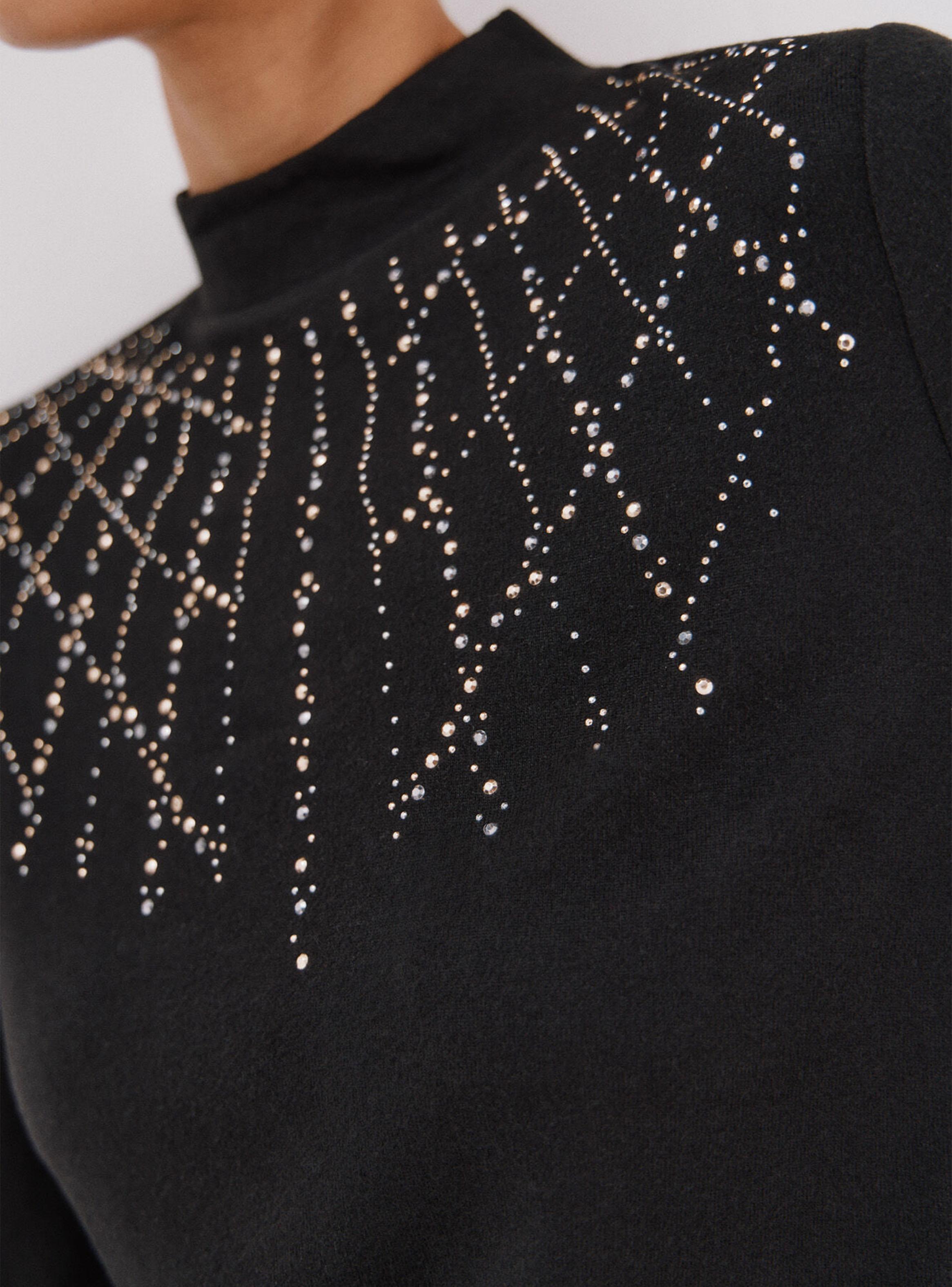 Polera con Detalle Strass-3