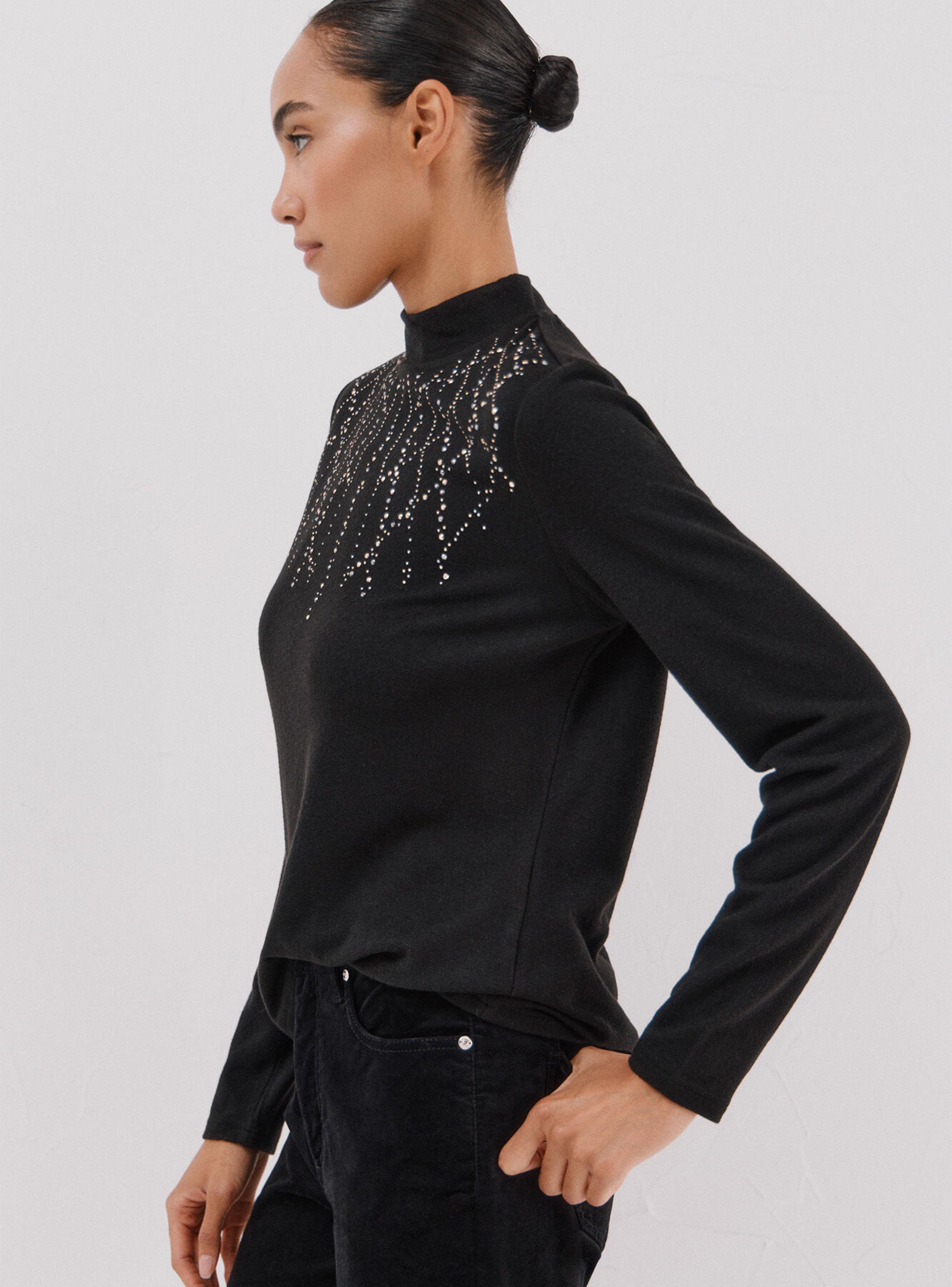 Polera con Detalle Strass-2