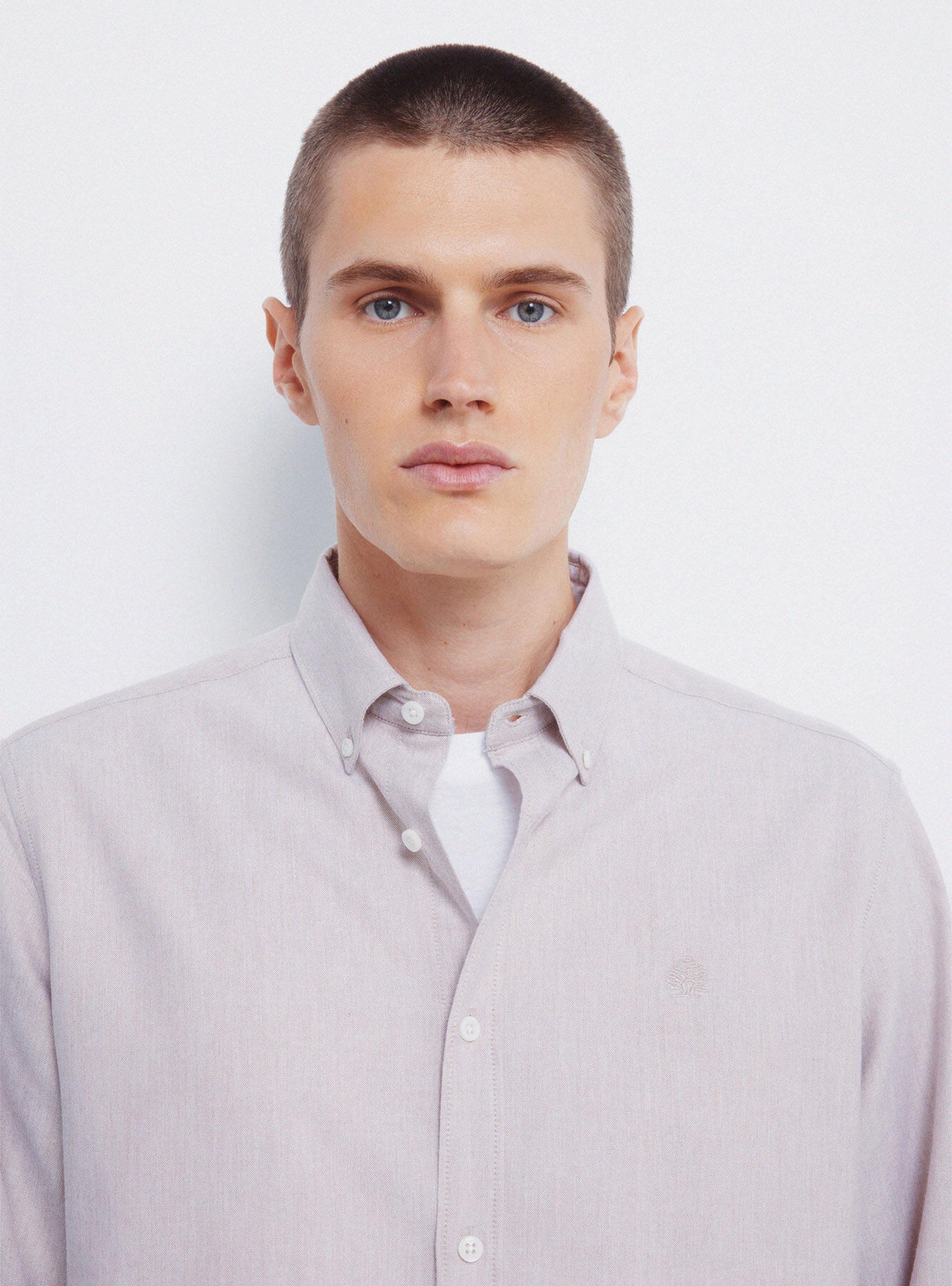 Camisa Manga Larga Oxford Tencel-2