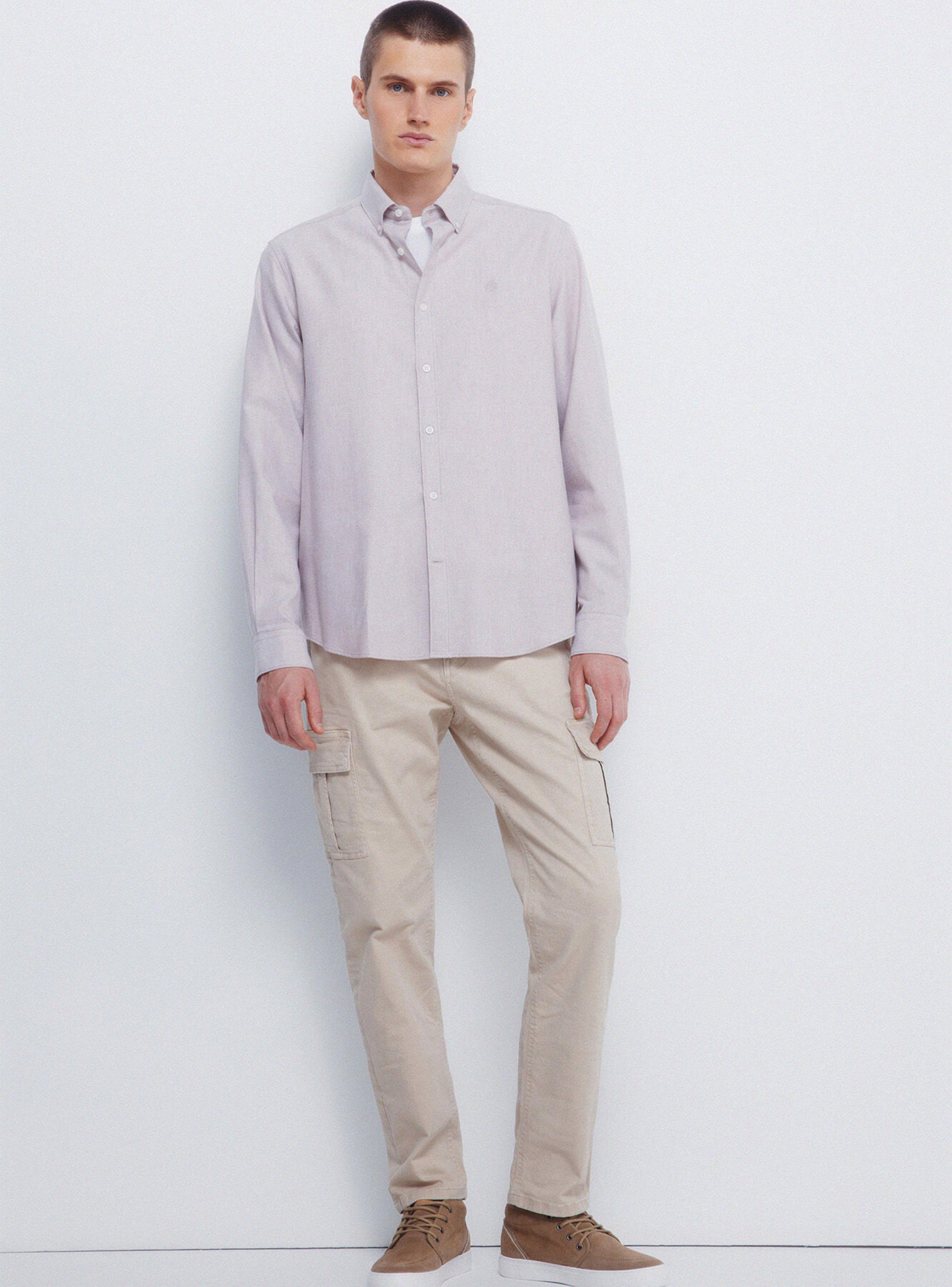 Camisa Manga Larga Oxford Tencel-3