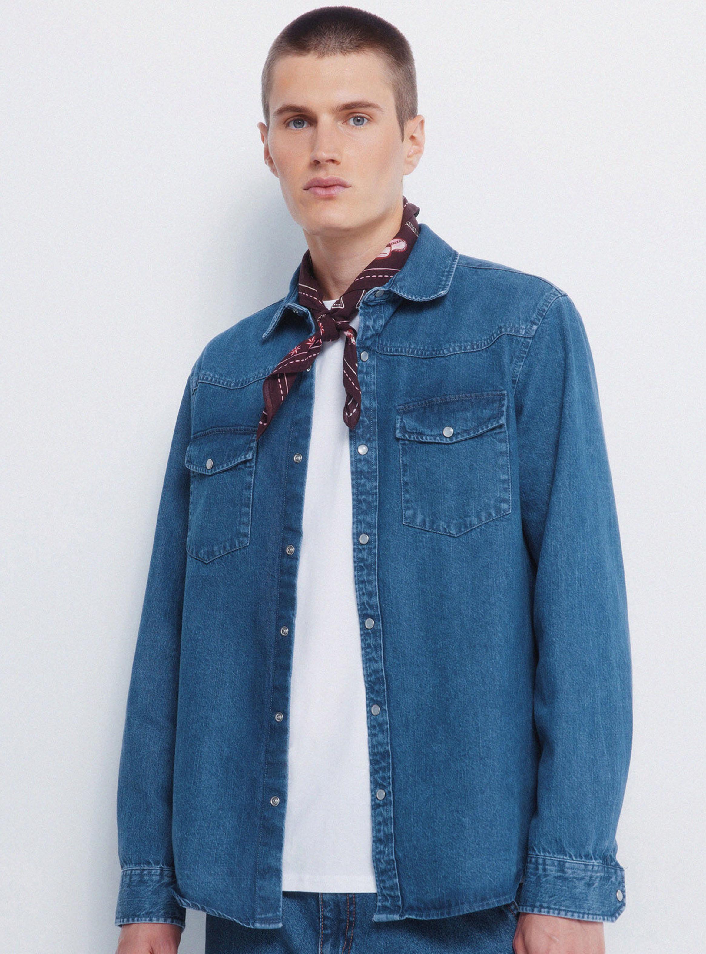 Camisa Regular Vaquera Canesú-2