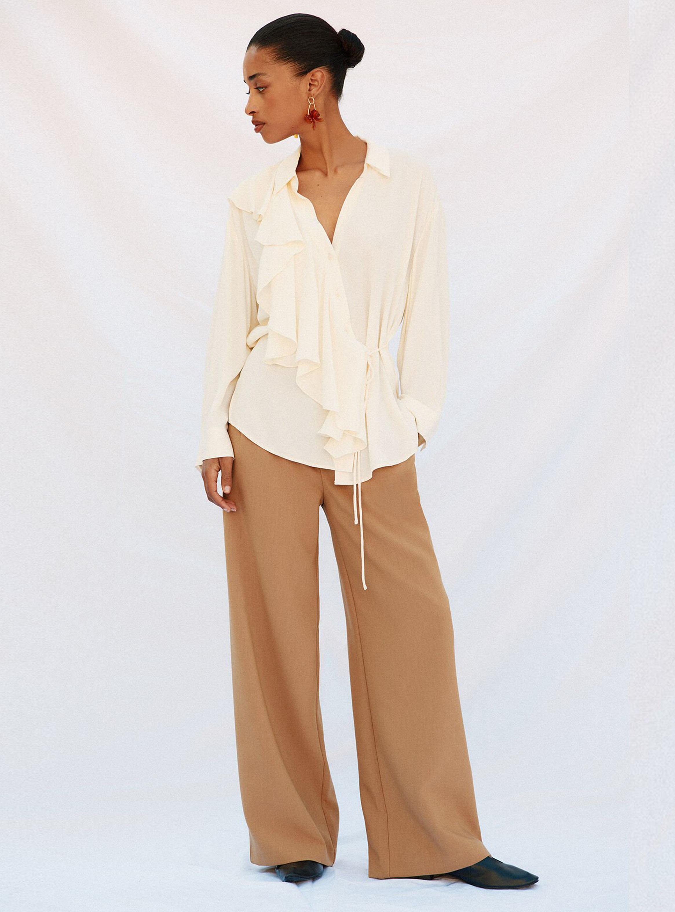 Camisa Volante Manga Larga-4