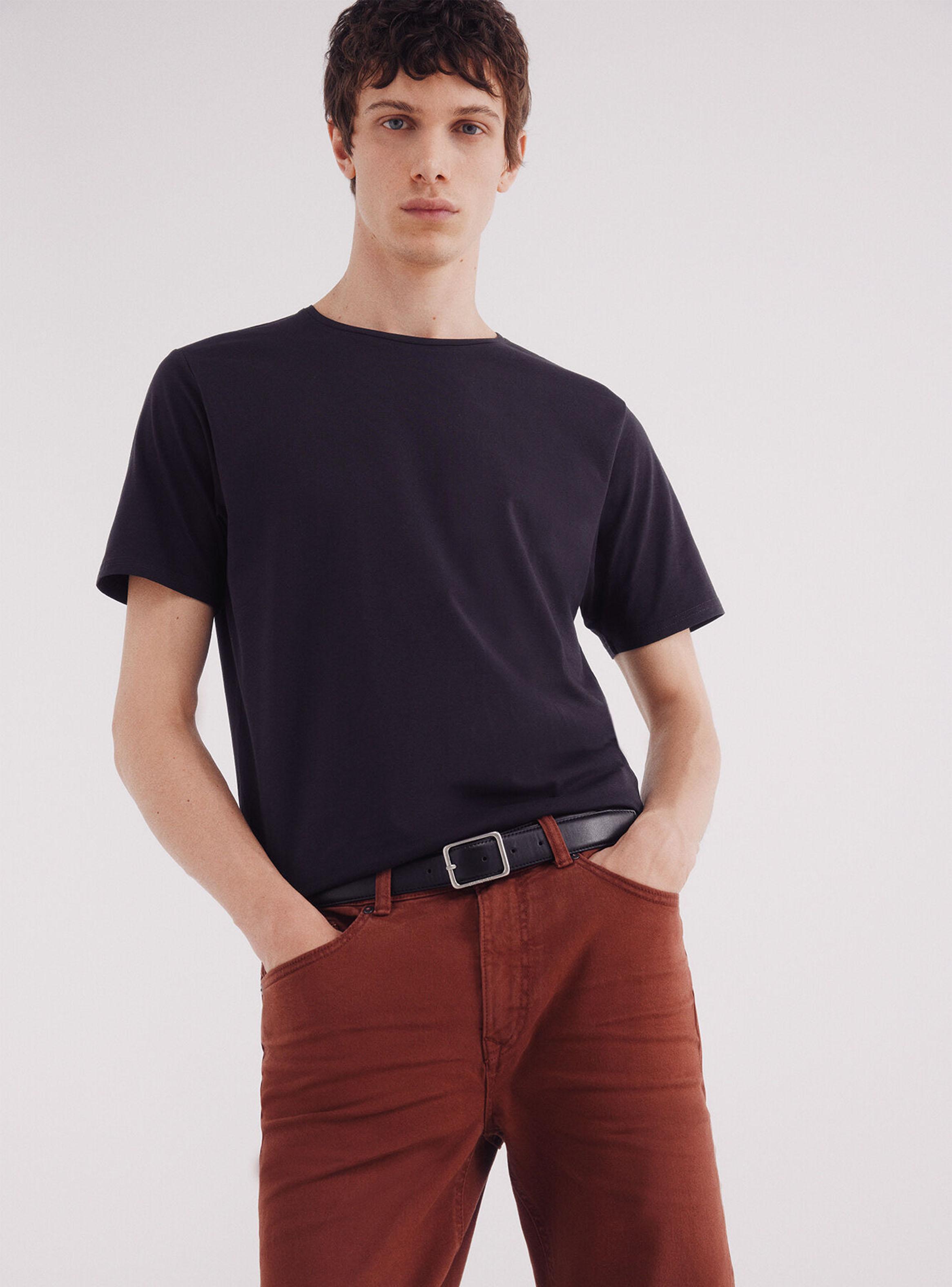 Pantalón 5 Bolsillos Color Slim-2