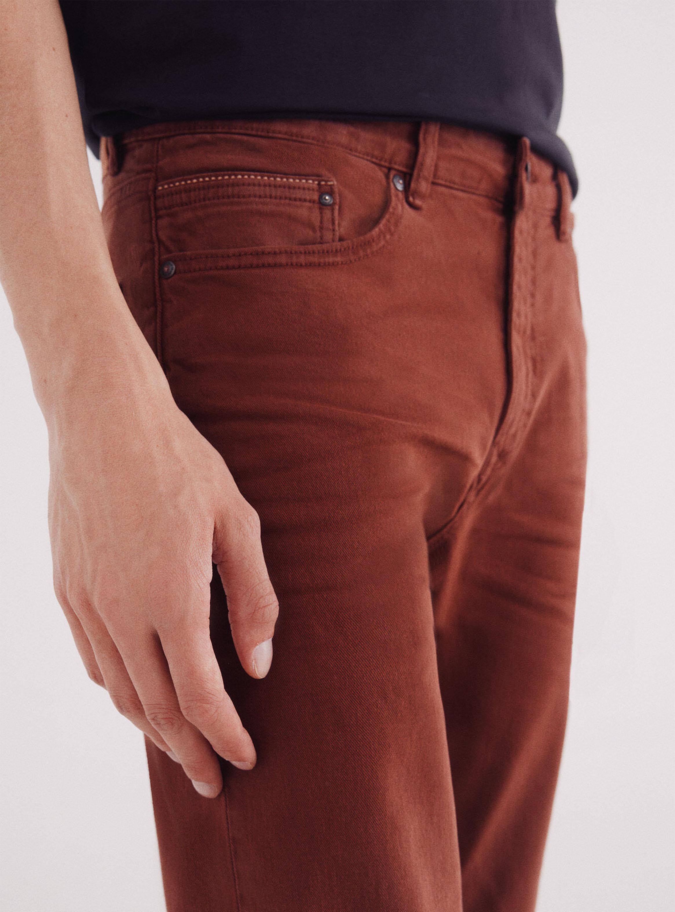 Pantalón 5 Bolsillos Color Slim-4