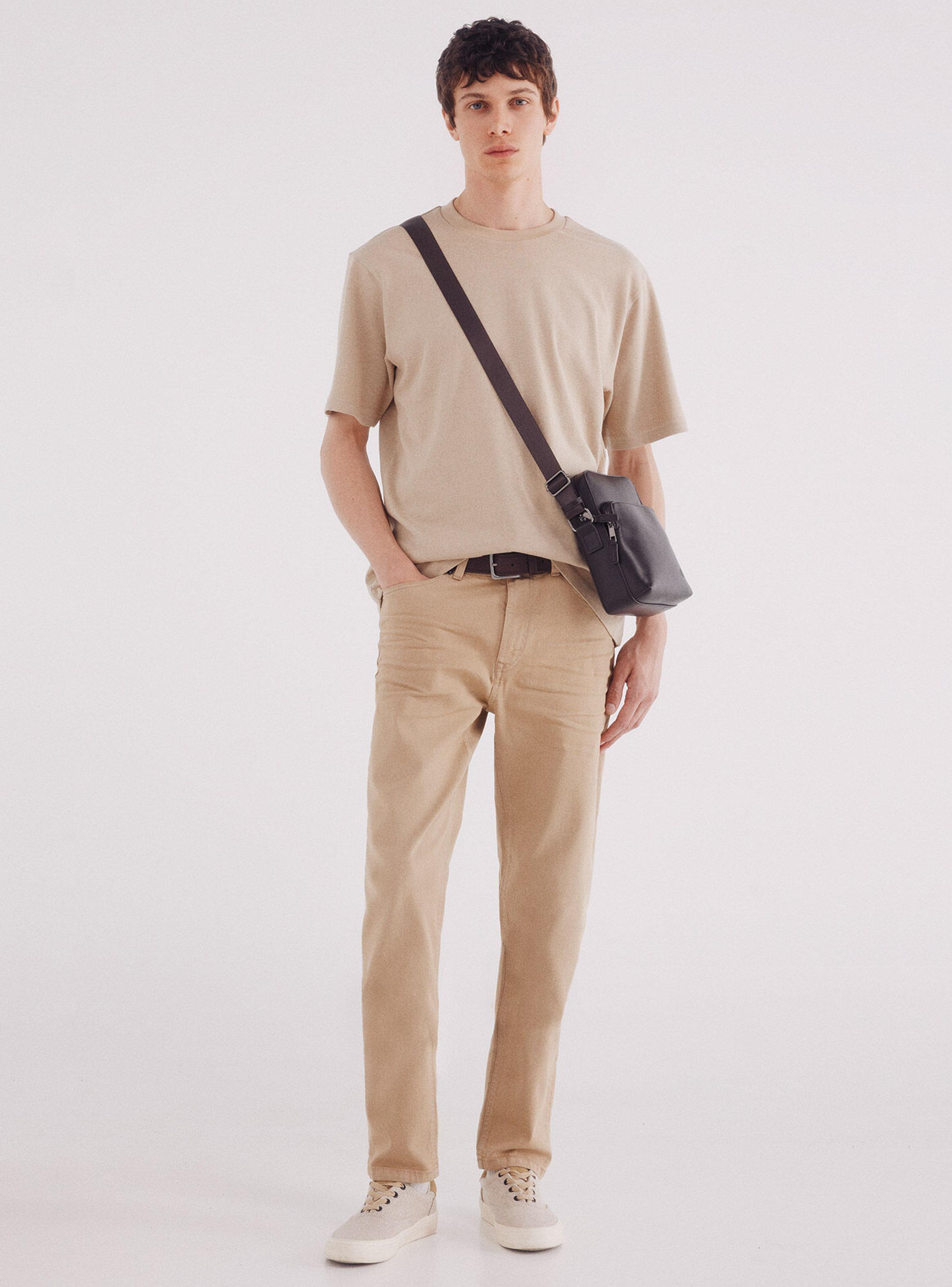 Pantalón 5 Bolsillos Color Slim Fit-3