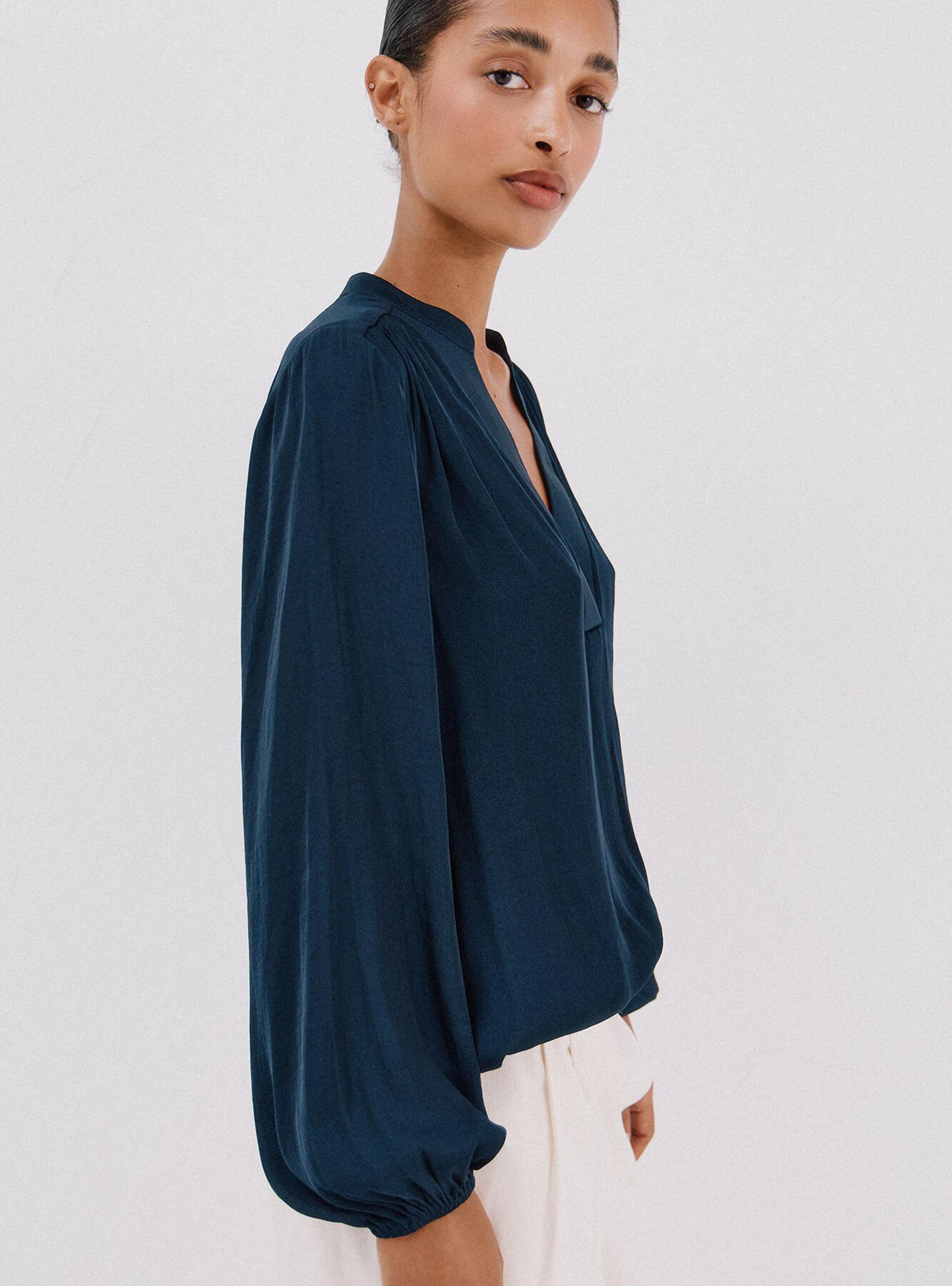 Blusa Satinada Fluida-2