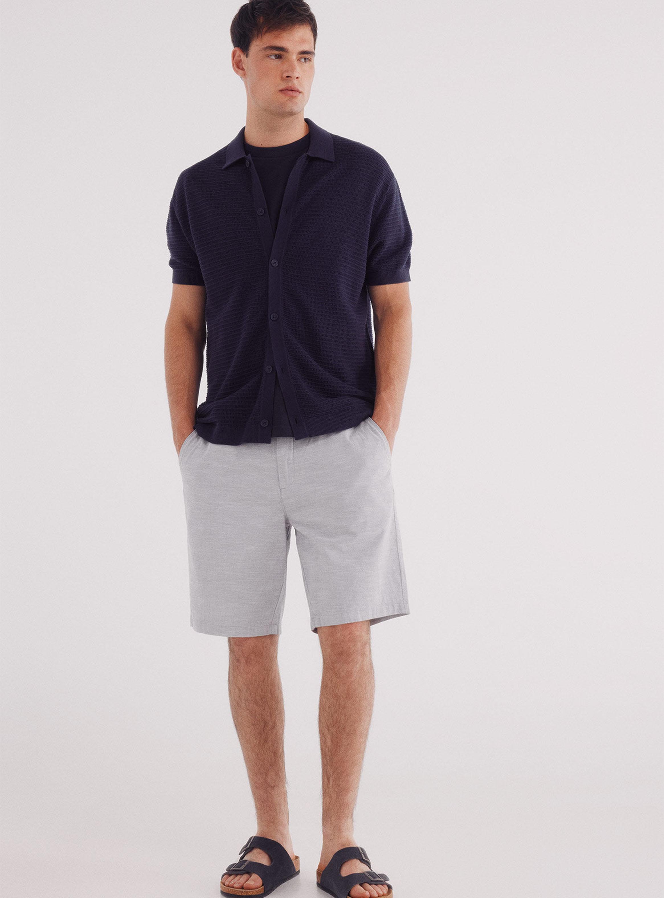 Short Chambray Comfort Slim Fit-5