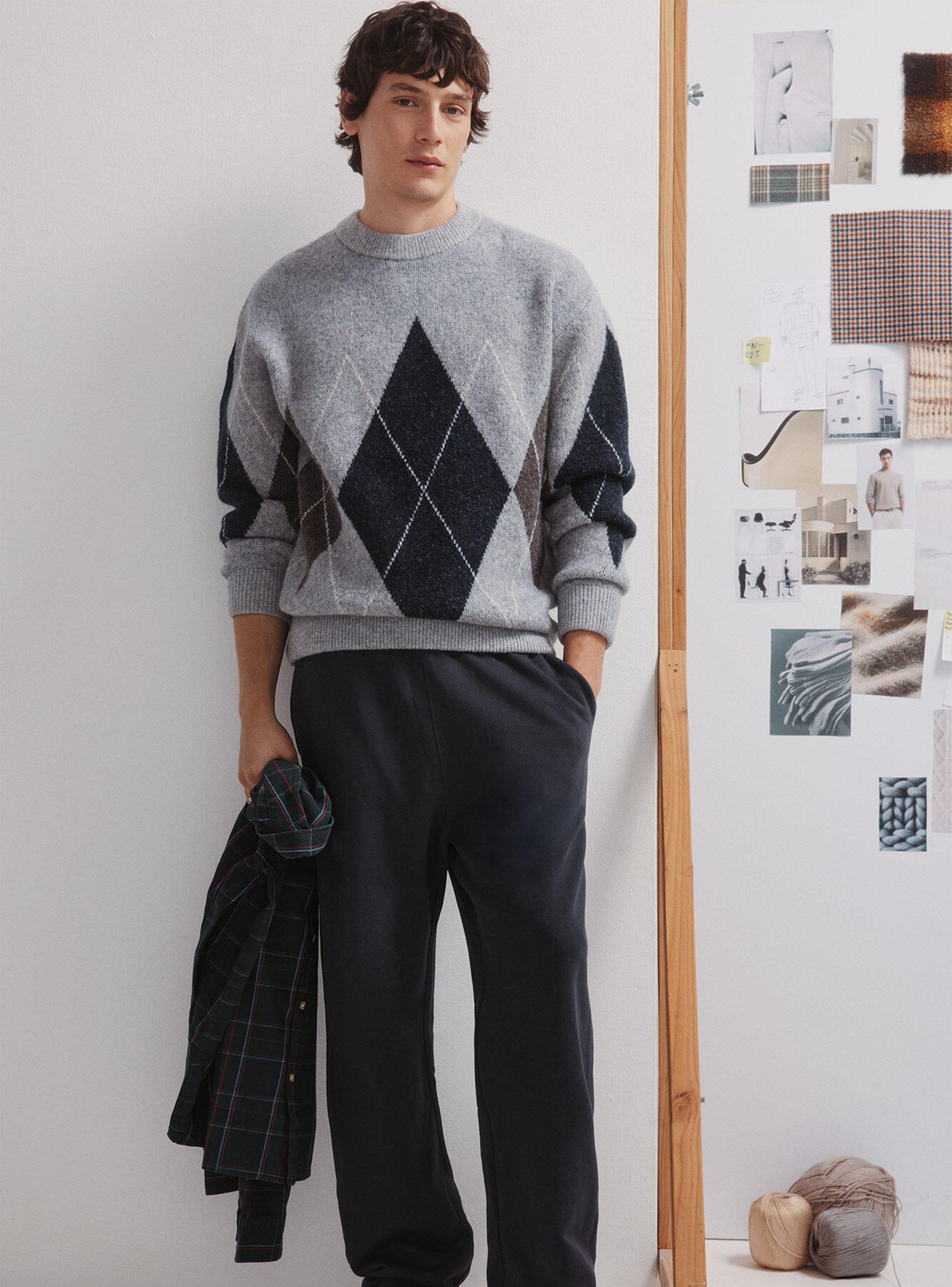 Chaleco Jersey Fantasía Rombos-4