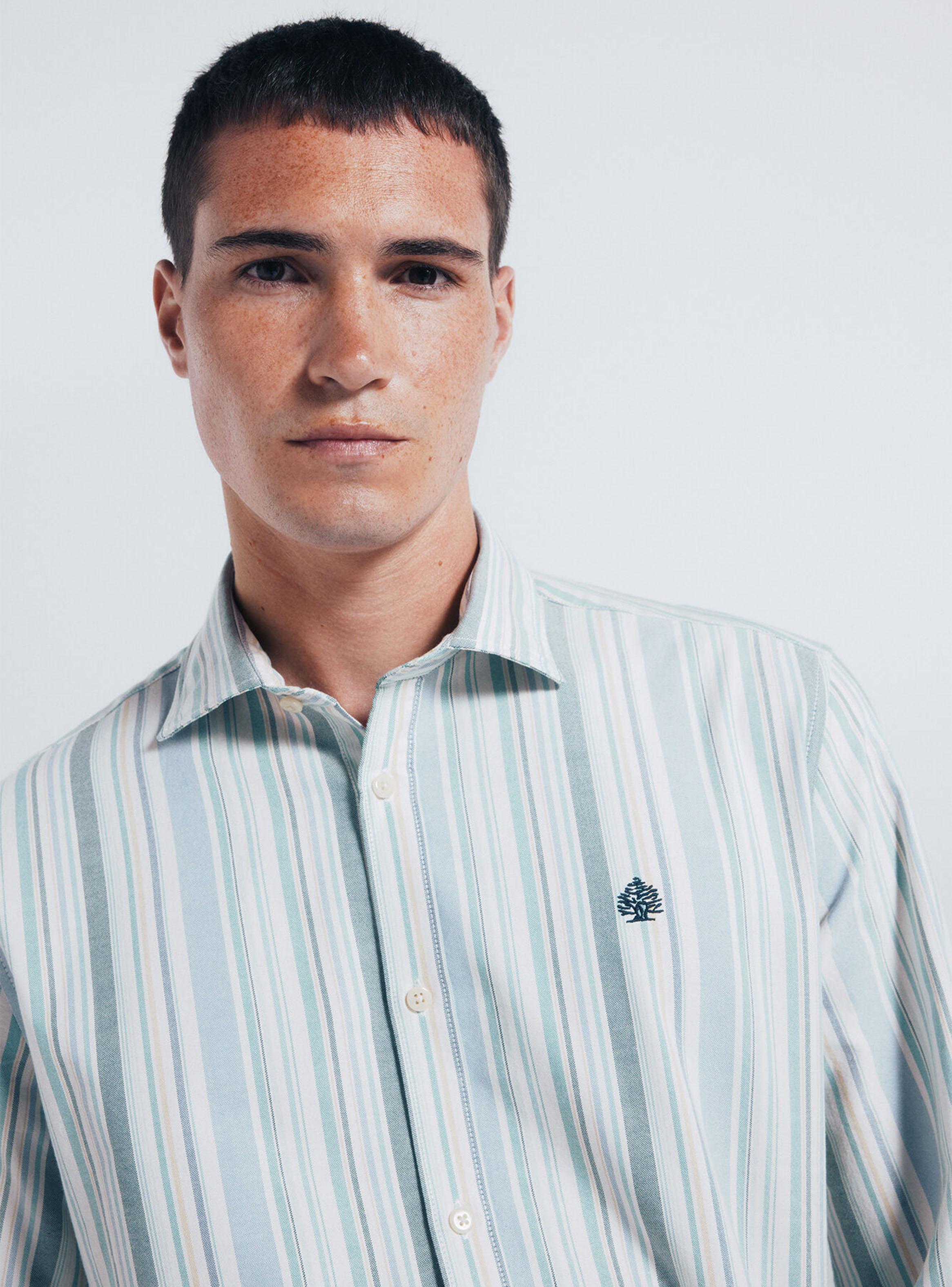 Camisa Oxford Ligero Rayas Regular Fit-2