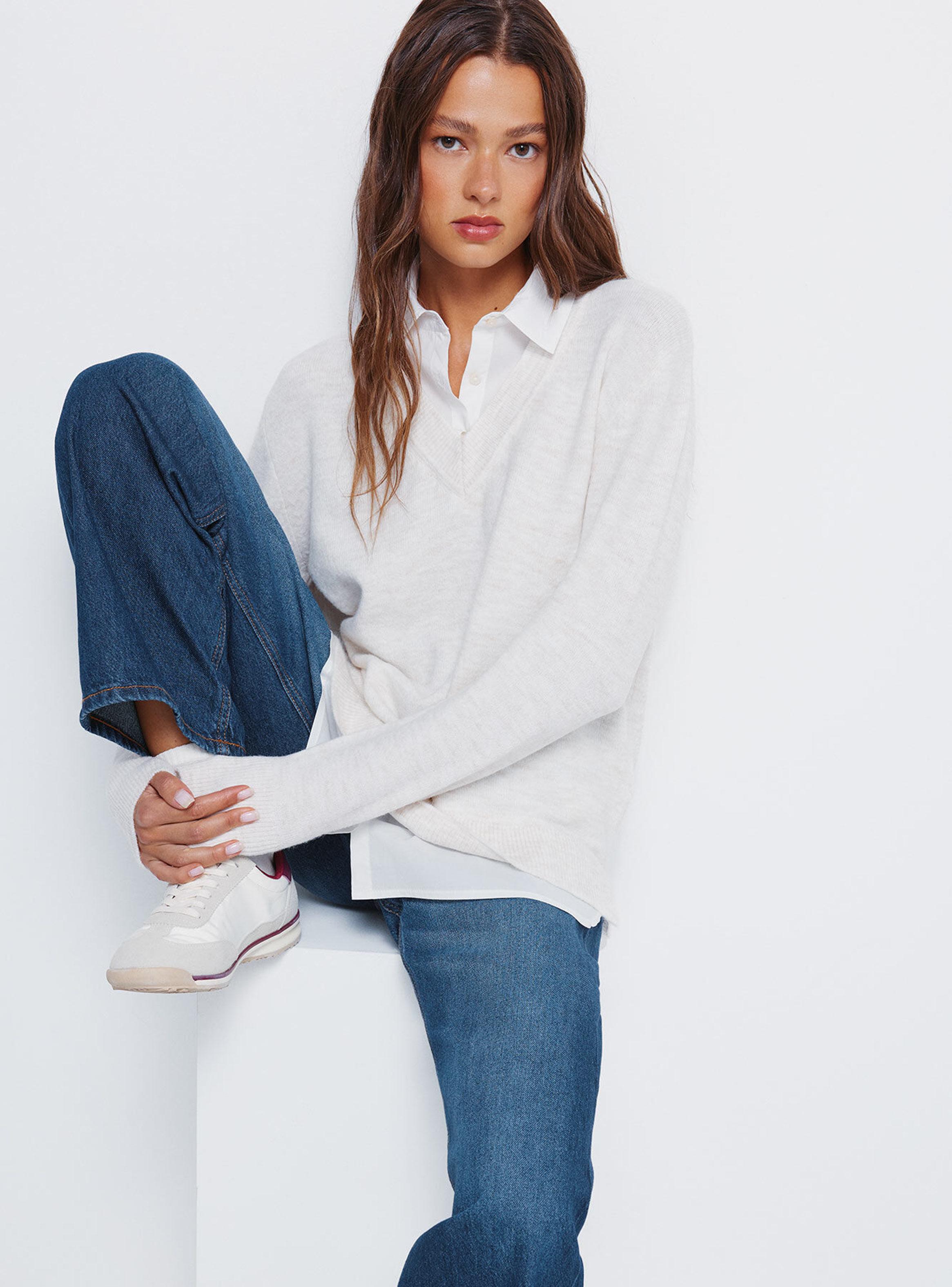 Chaleco Combinado Manga Larga Camisero-3