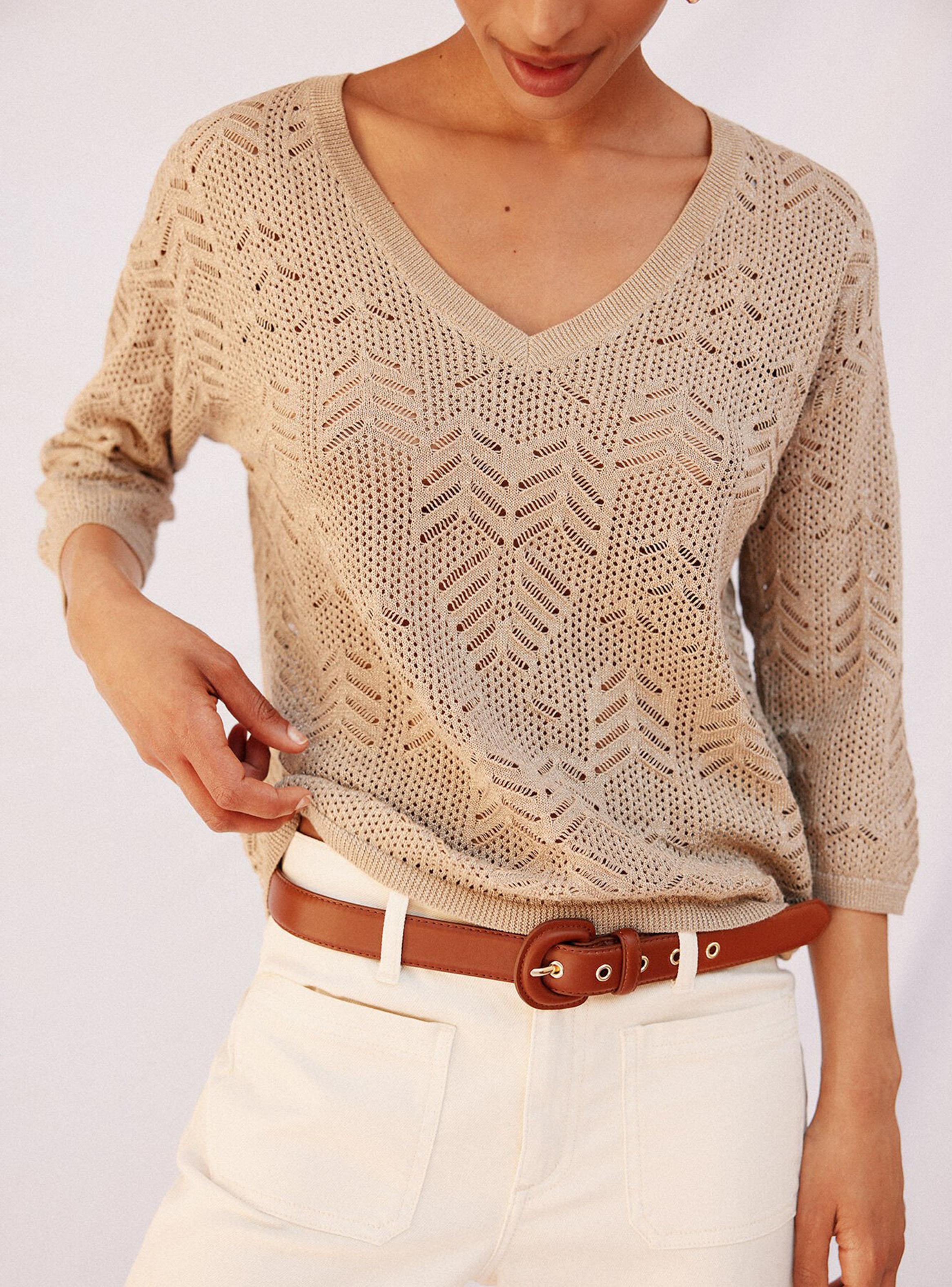 Chaleco Calados Lurex-2