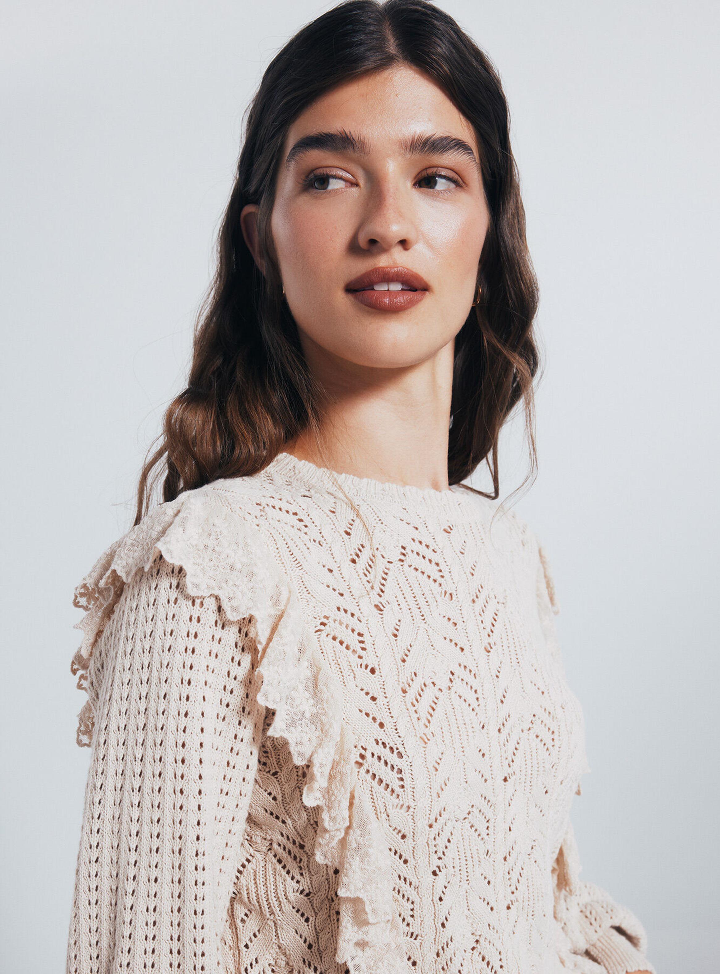 Chaleco Romántico Pointelle-2