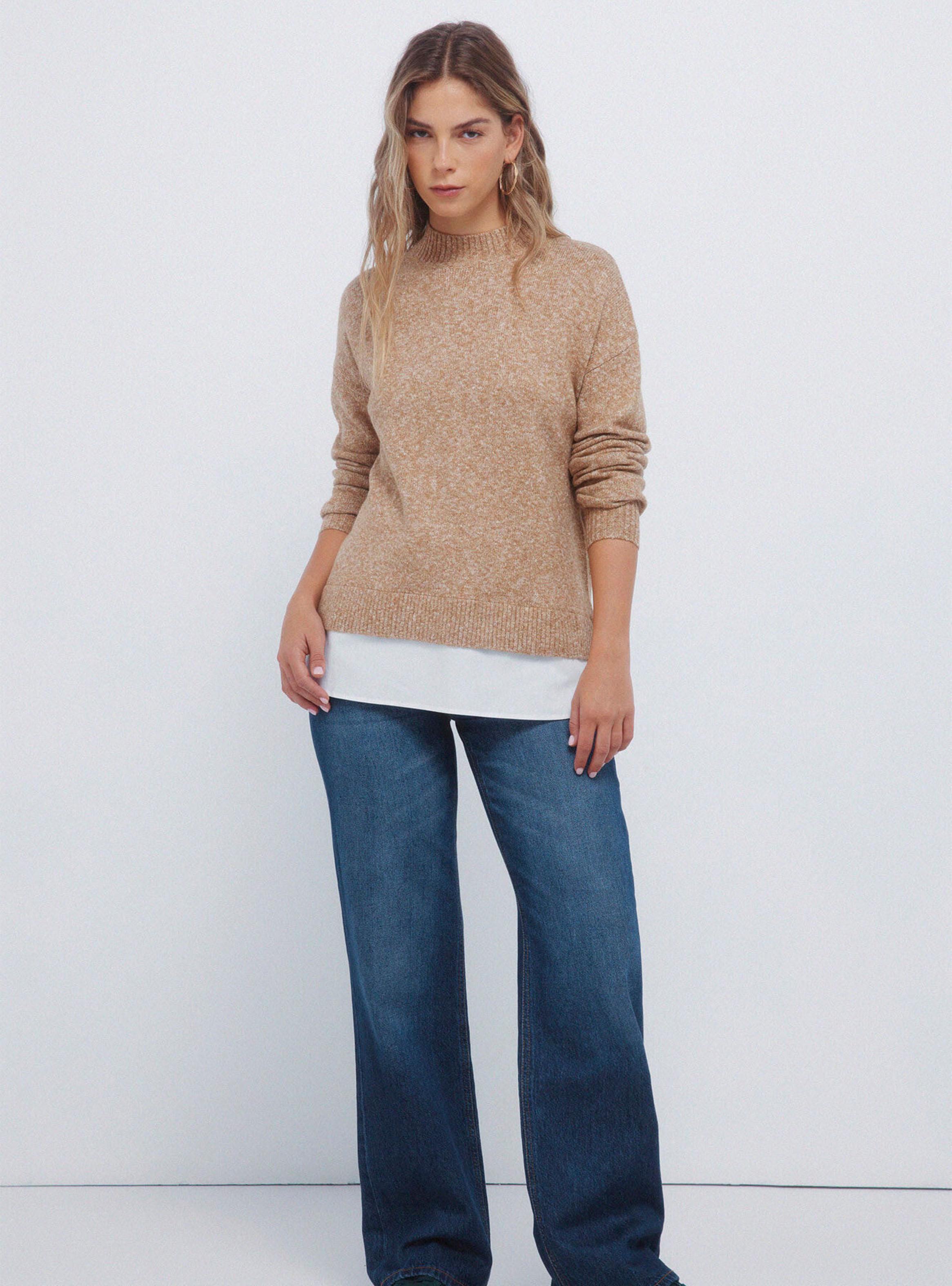 Sweater Cuello Perkins Combinado-3